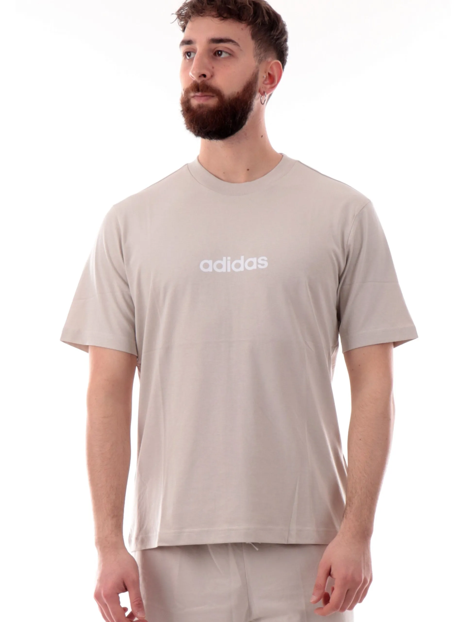 ADIDAS EQUIPMENT T-Shirt*Maglia Adidas beige da uomo logo Adidas bianco JE9007