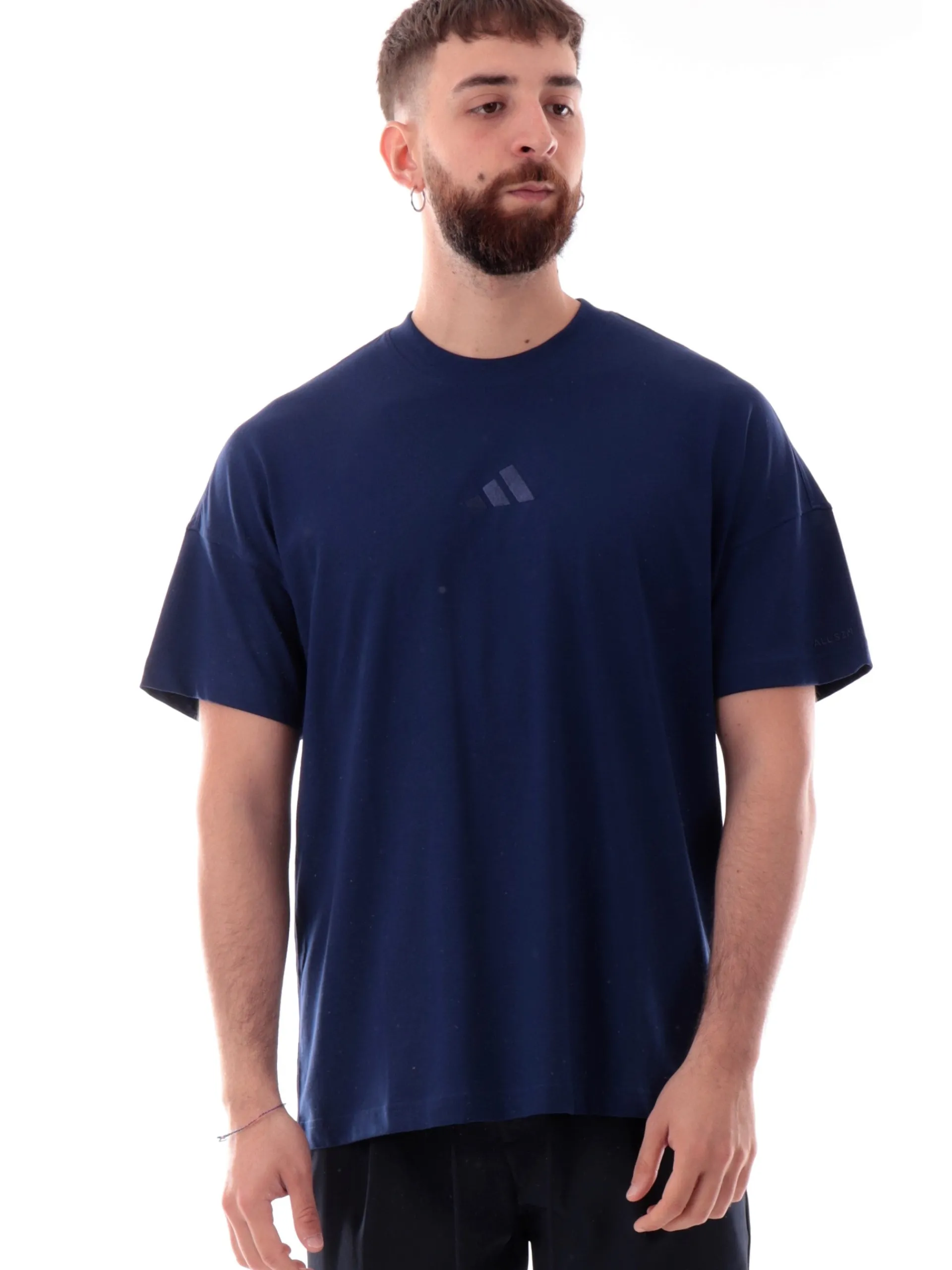 ADIDAS EQUIPMENT T-Shirt*Maglia Adidas blu da uomo logo ricamato JC5347