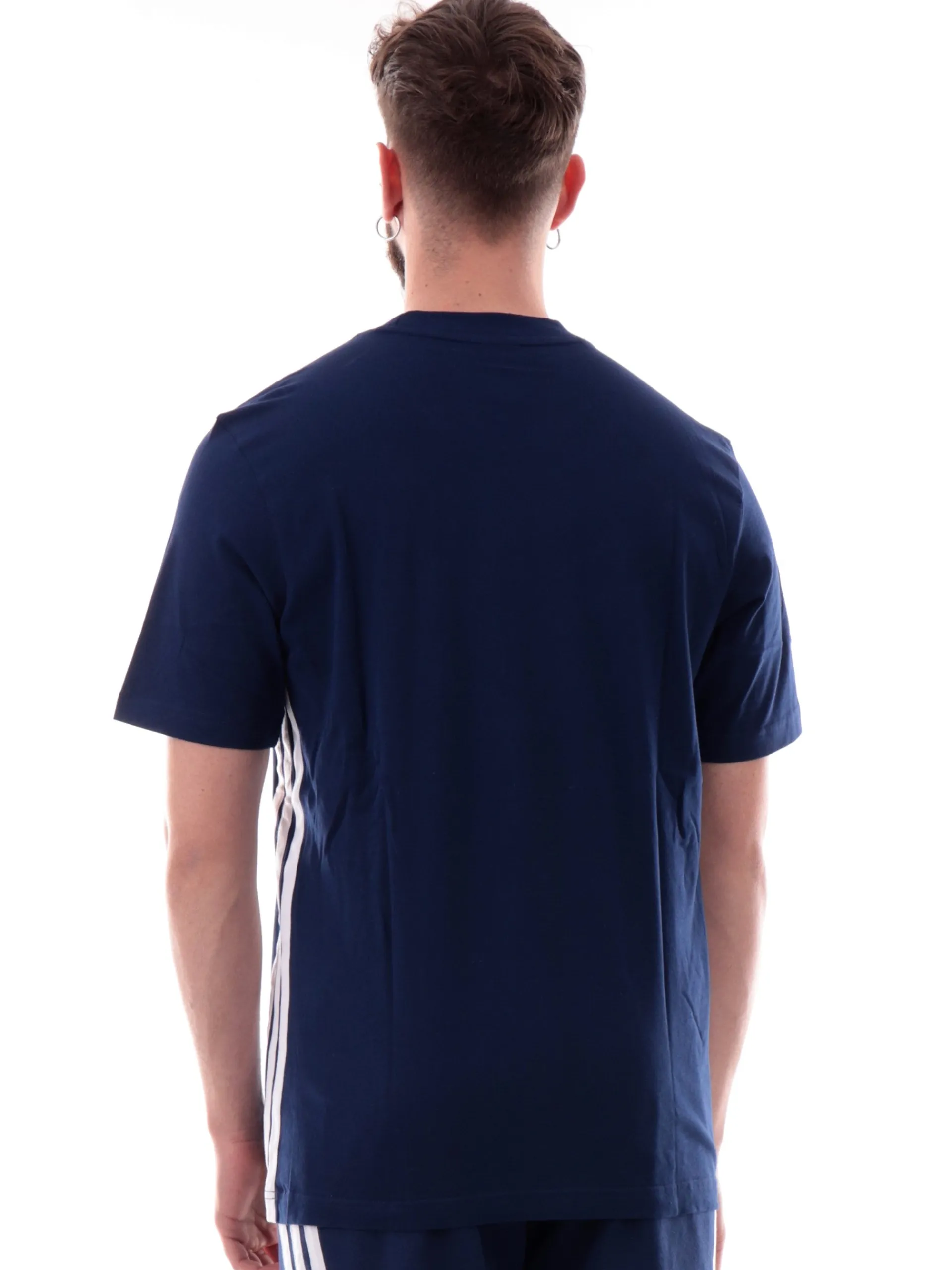 ADIDAS EQUIPMENT T-Shirt*Maglia Adidas blu 3Stripes da uomo logo Adidas ricamato JE6399