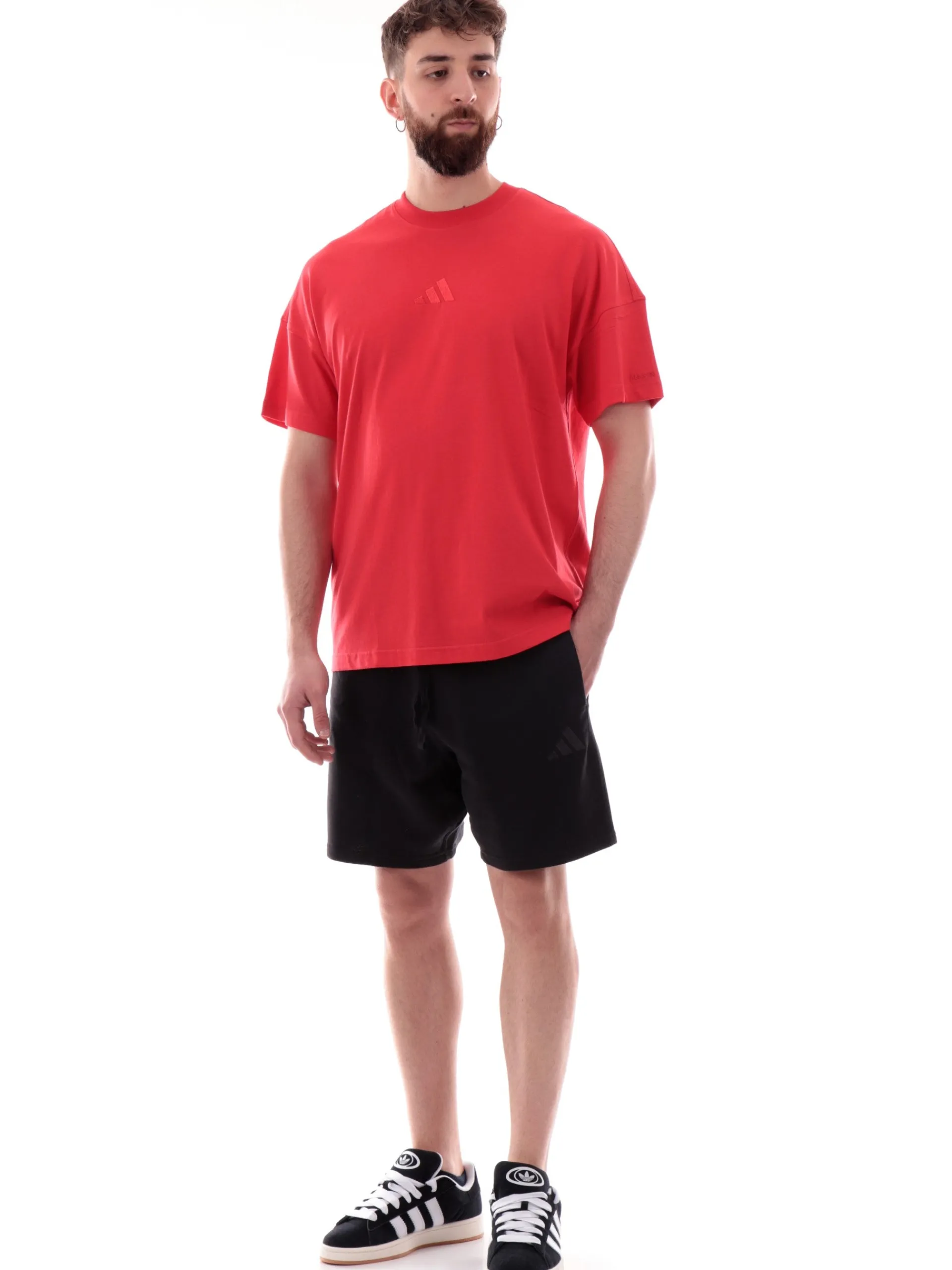 ADIDAS EQUIPMENT T-Shirt*Maglia Adidas rossa da uomo logo Adidas ricamato JC5346