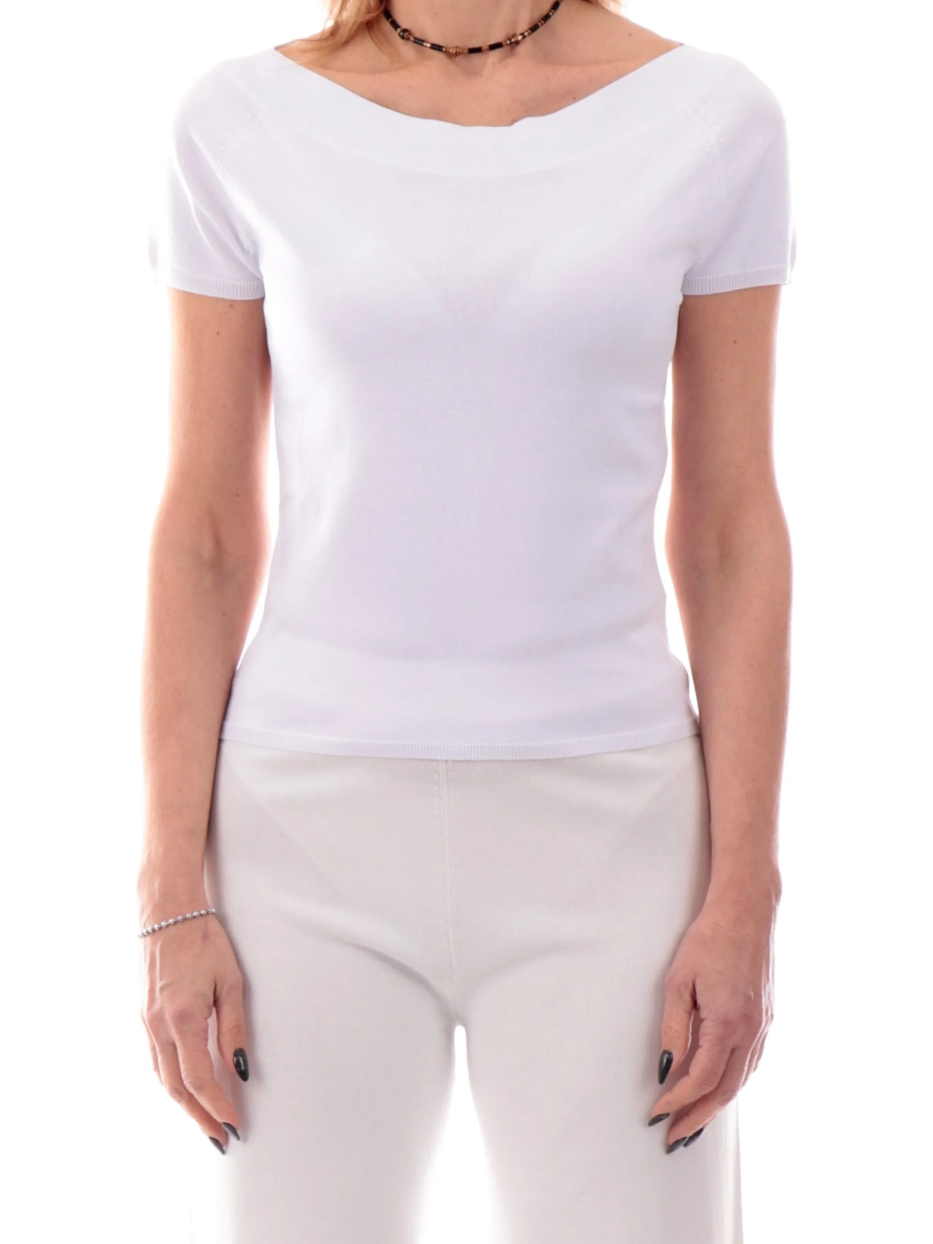 ANIS Maglie*Maglia bianca maniche aletta da donna Shiffer 251W6022