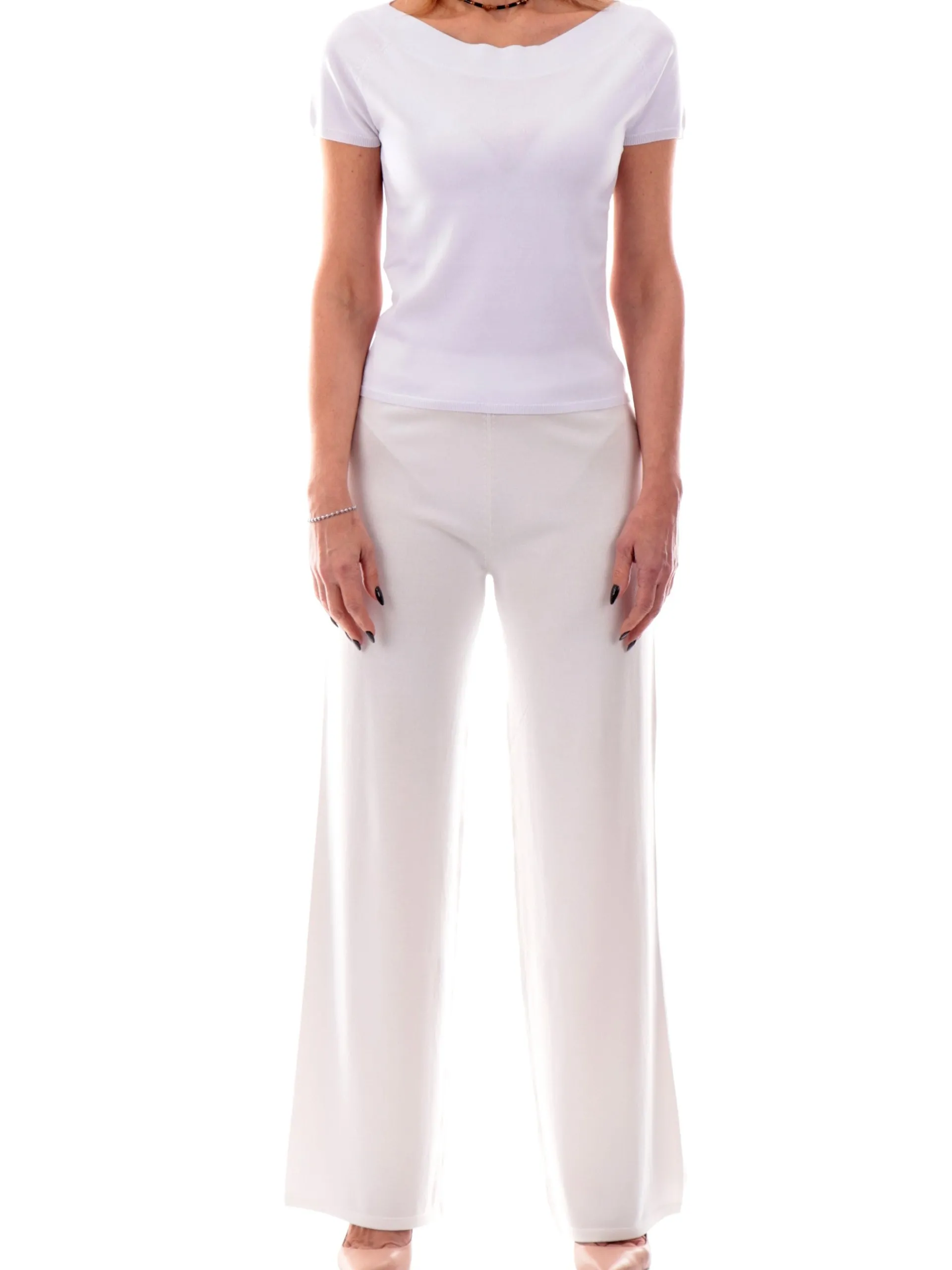 ANIS Maglie*Maglia bianca maniche aletta da donna Shiffer 251W6022