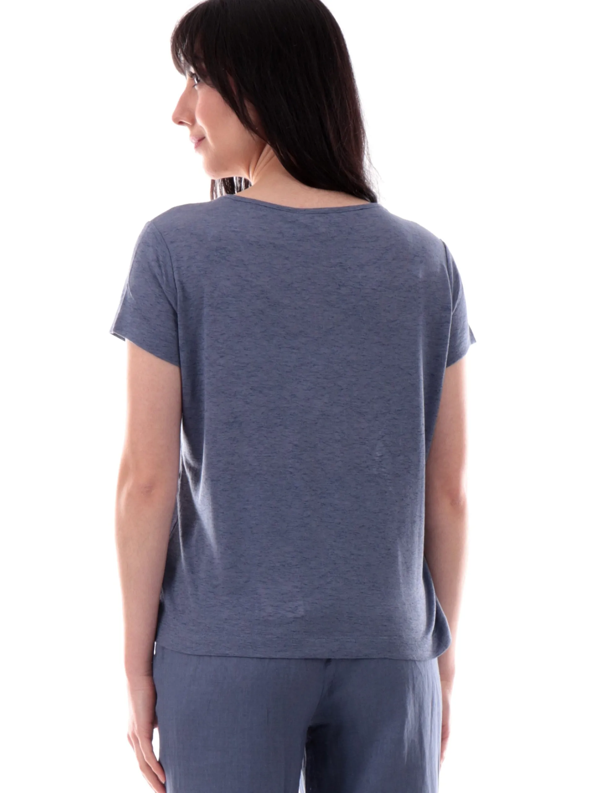 ANIS Maglie*Maglia celeste con collo traforato zig zag 251C1497287