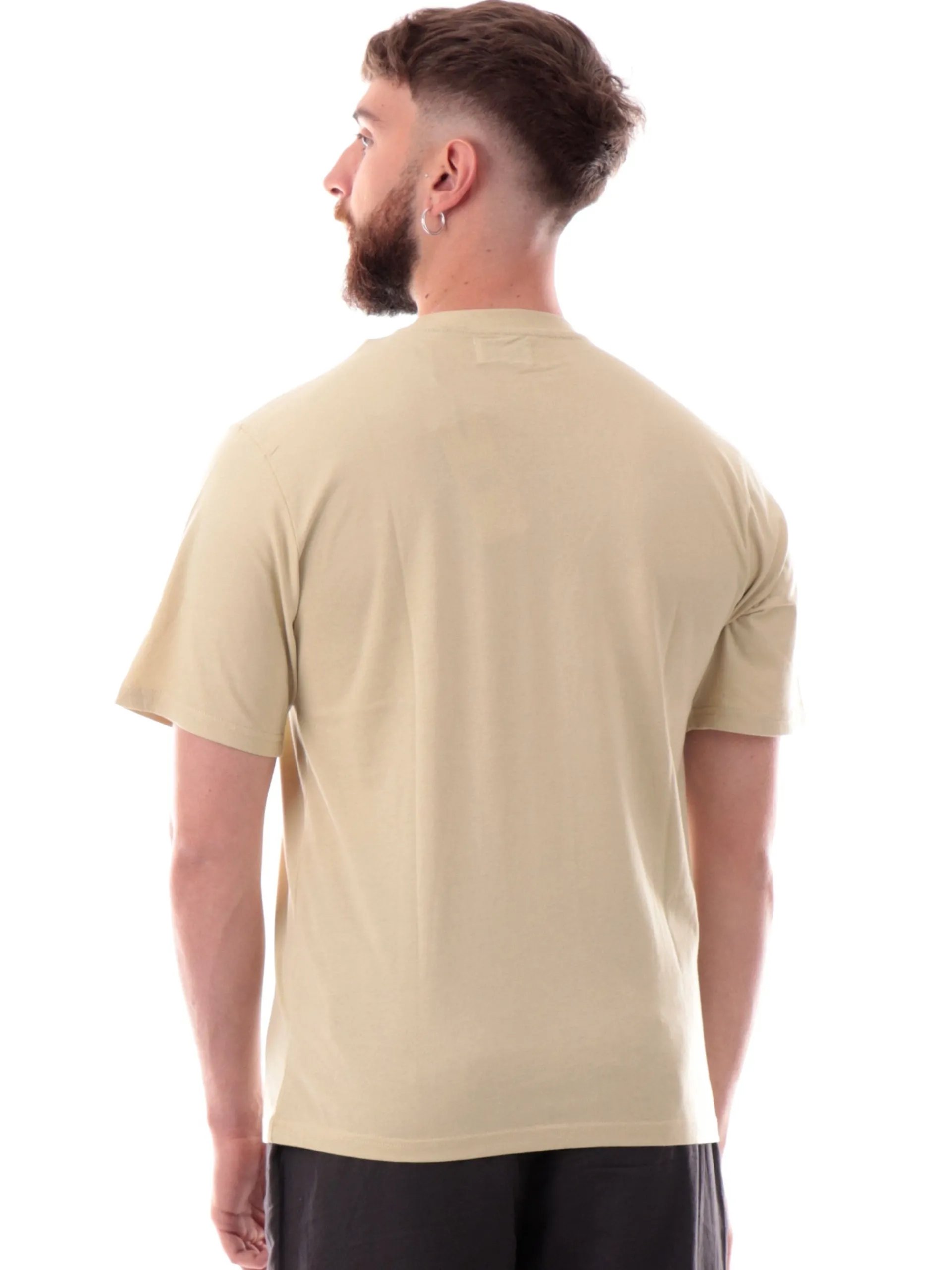 AQUASCUTUM T-Shirt*Maglia beige da uomo con taschino a quadri AAB005TS007