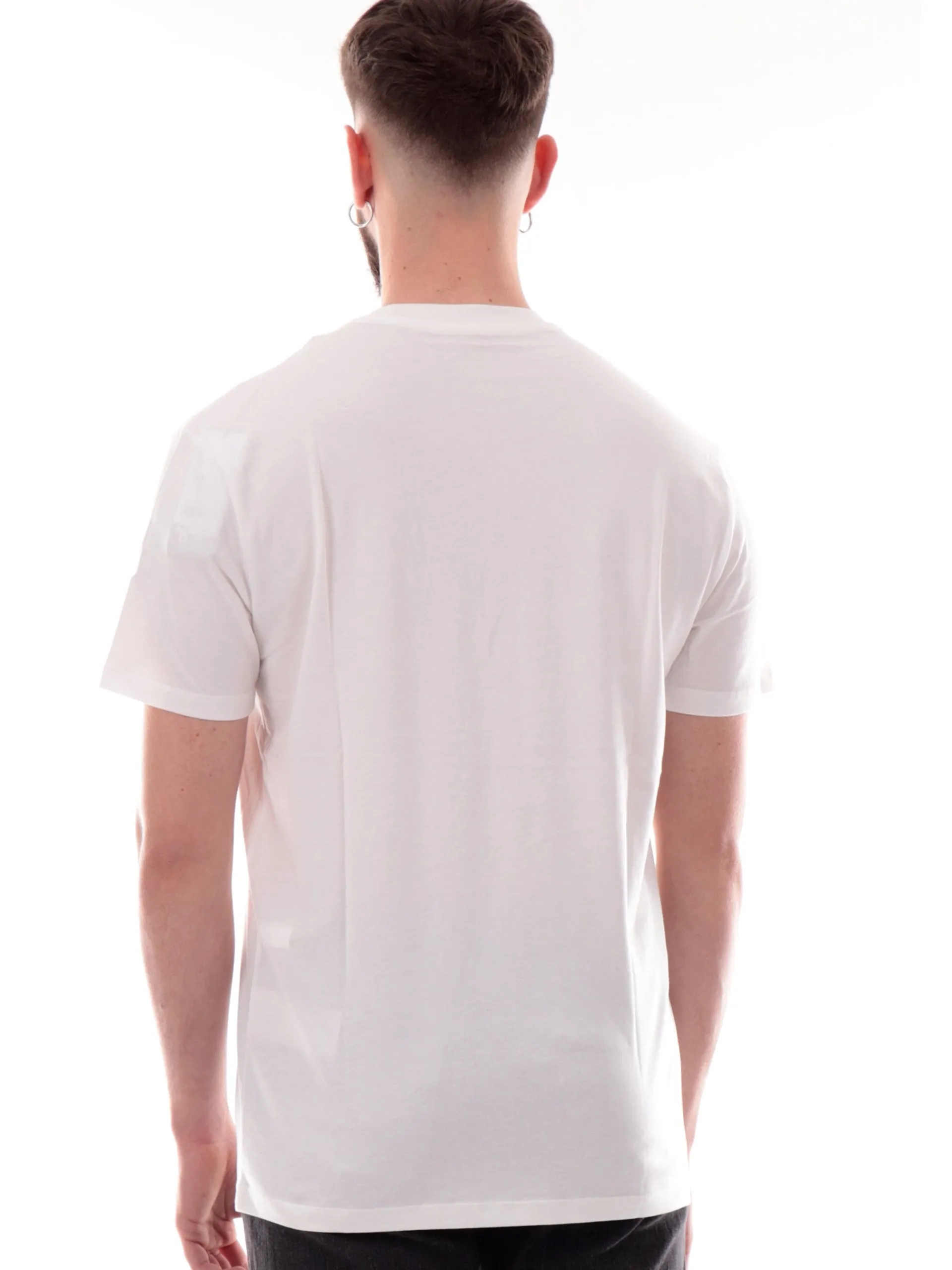ARMANI EXCHANGE T-Shirt*Maglia AX bianca da uomo logo AX a contrasto XM000767AF12308