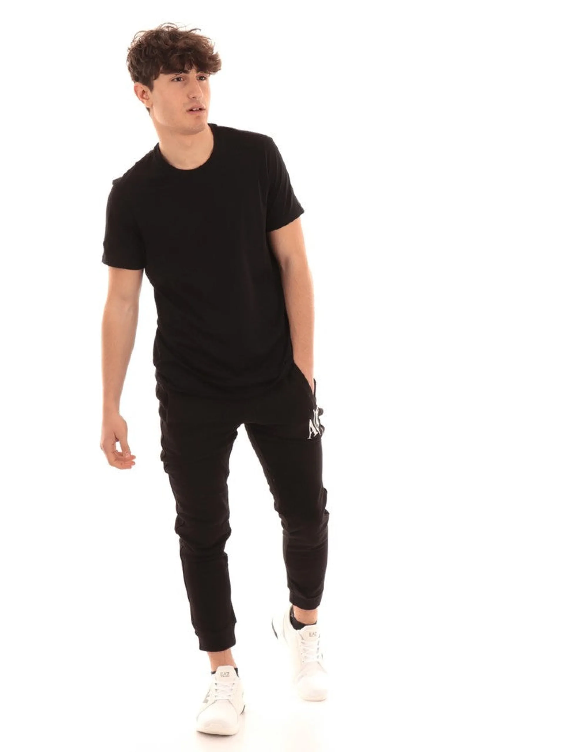 ARMANI EXCHANGE T-Shirt*Maglia AX nera da uomo 8NZT74ZJA5Z