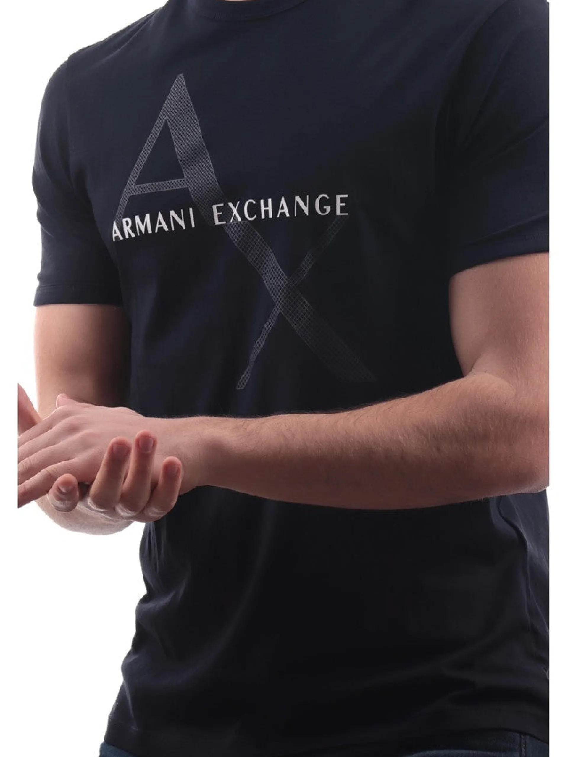 ARMANI EXCHANGE T-Shirt*Maglia AX blu da uomo 8NZT76Z8H4Z