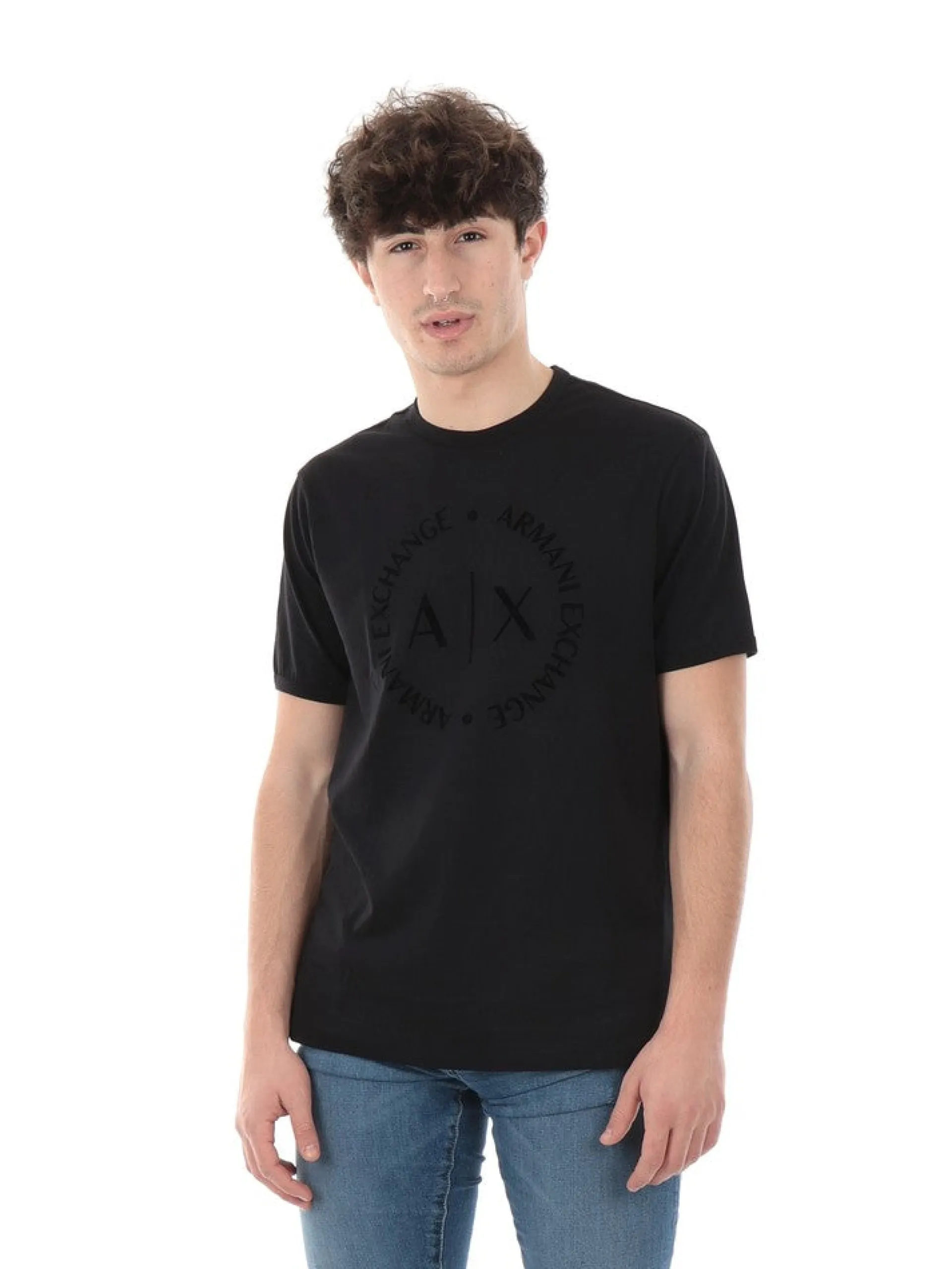 ARMANI EXCHANGE T-Shirt*Maglia A|X nera da uomo 8NZTCDZ8H4Z