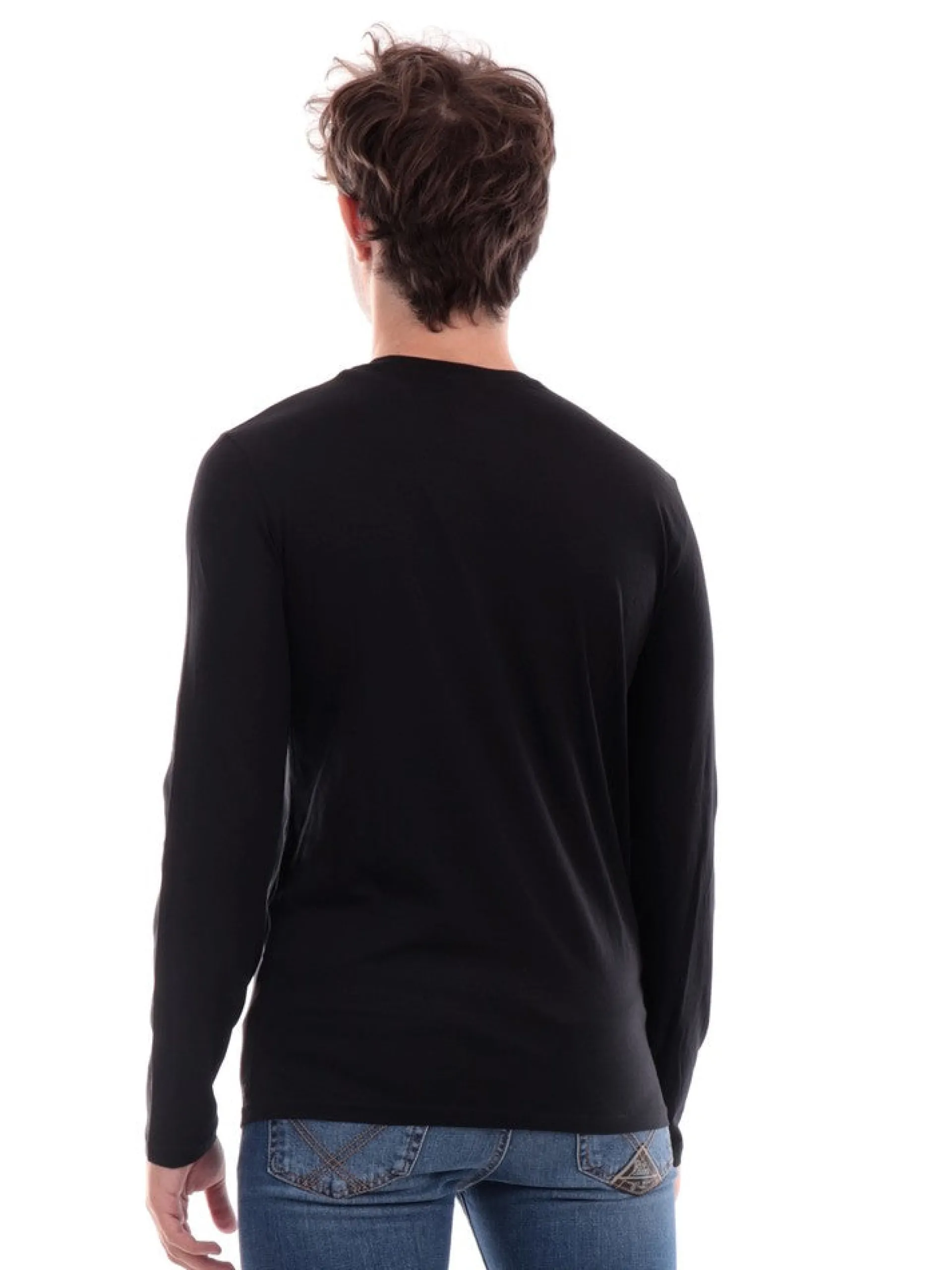 ARMANI EXCHANGE T-Shirt*Maglia nera da uomo 8NZM77ZJA5Z