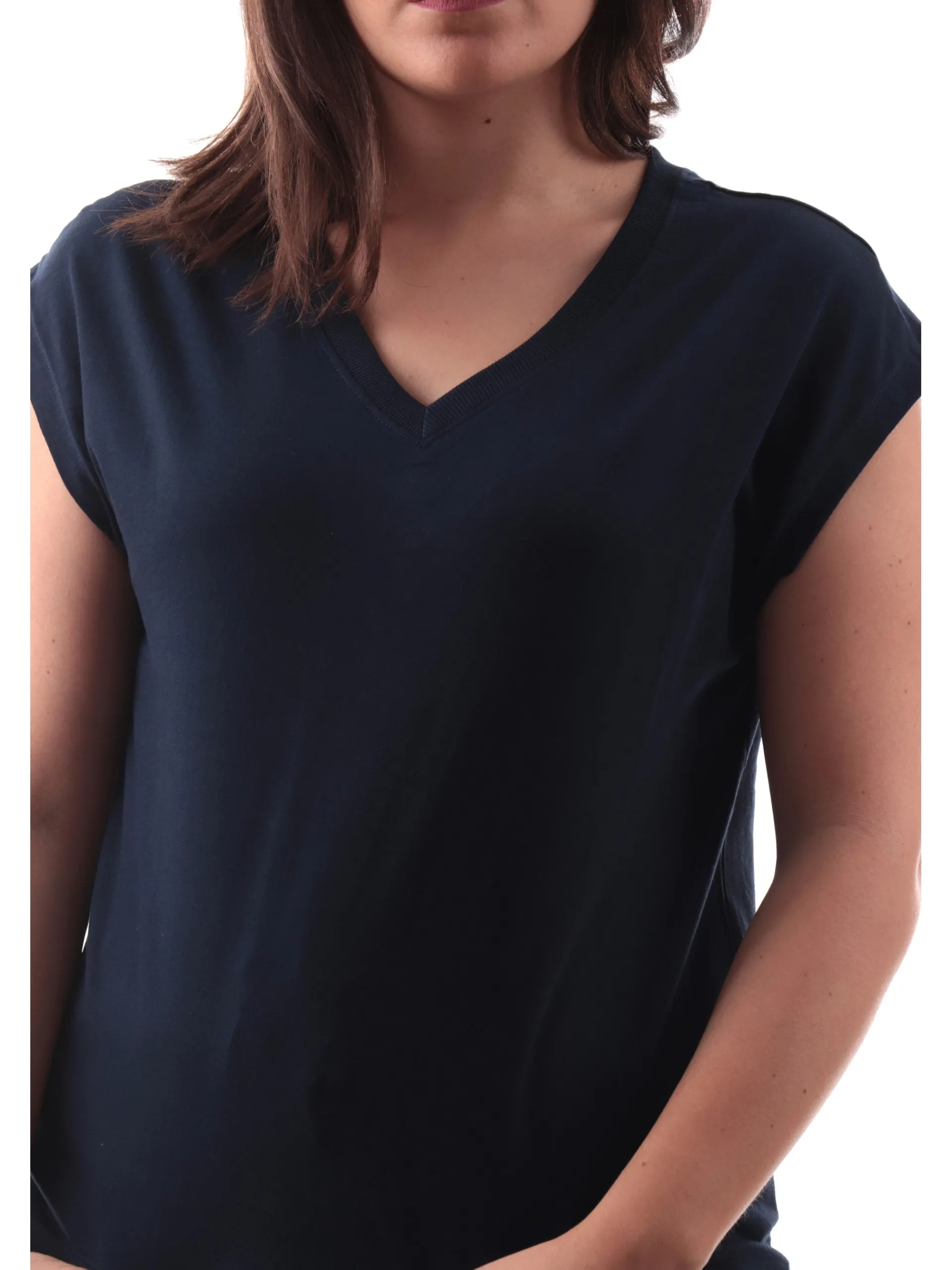 TIFFOSI T-Shirt*Maglia blu scollo a V basic tee Charlize donna 10059233790