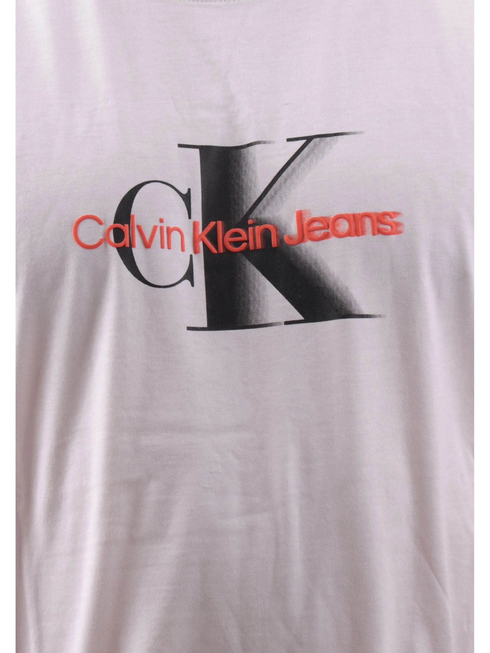 CALVIN KLEIN T-Shirt*Maglia bianca da uomo maxi logo Shift J30J327471