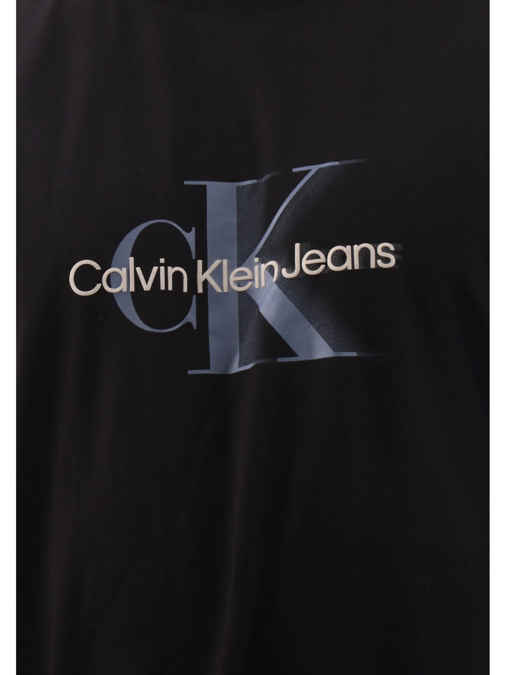 CALVIN KLEIN T-Shirt*Maglia nera da uomo maxi logo Shift J30J327471