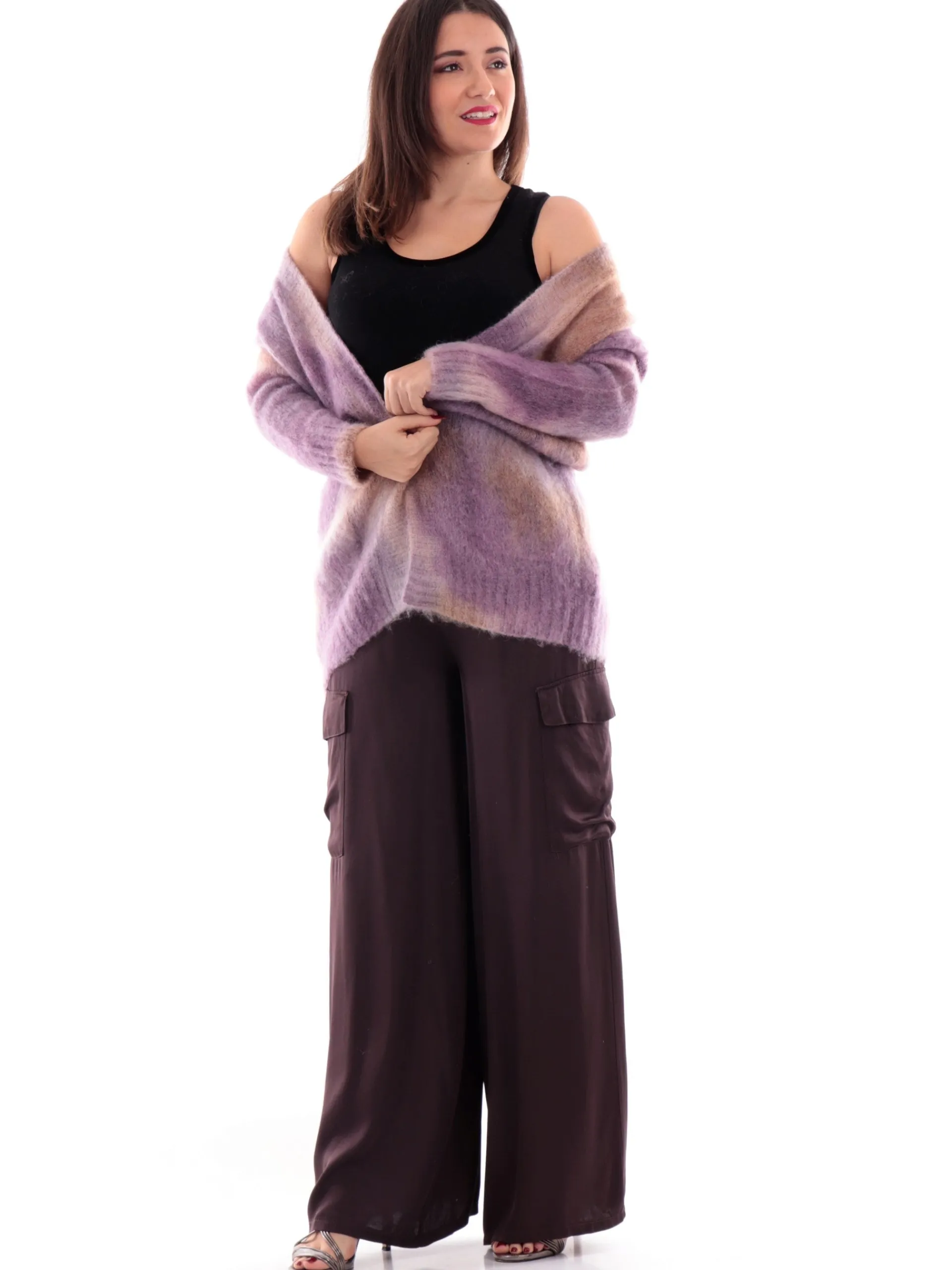MOLLYBRACKEN Maglie*Maglia canotta Manila Grace nera da donna sottogiacca TLF147CN