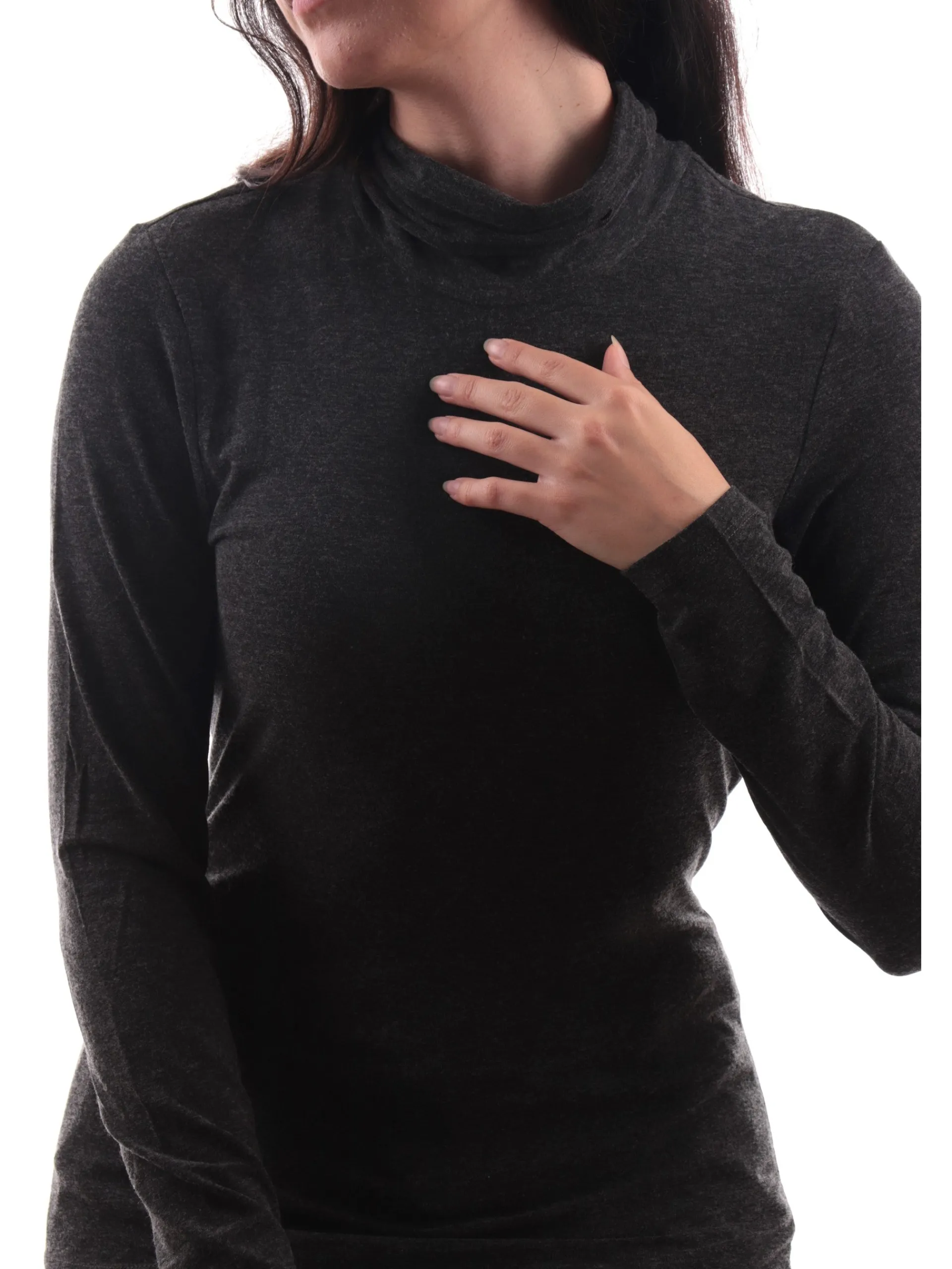 ONLY Maglie*Maglia collo alto Grigia dolcevita da Donna 15330651