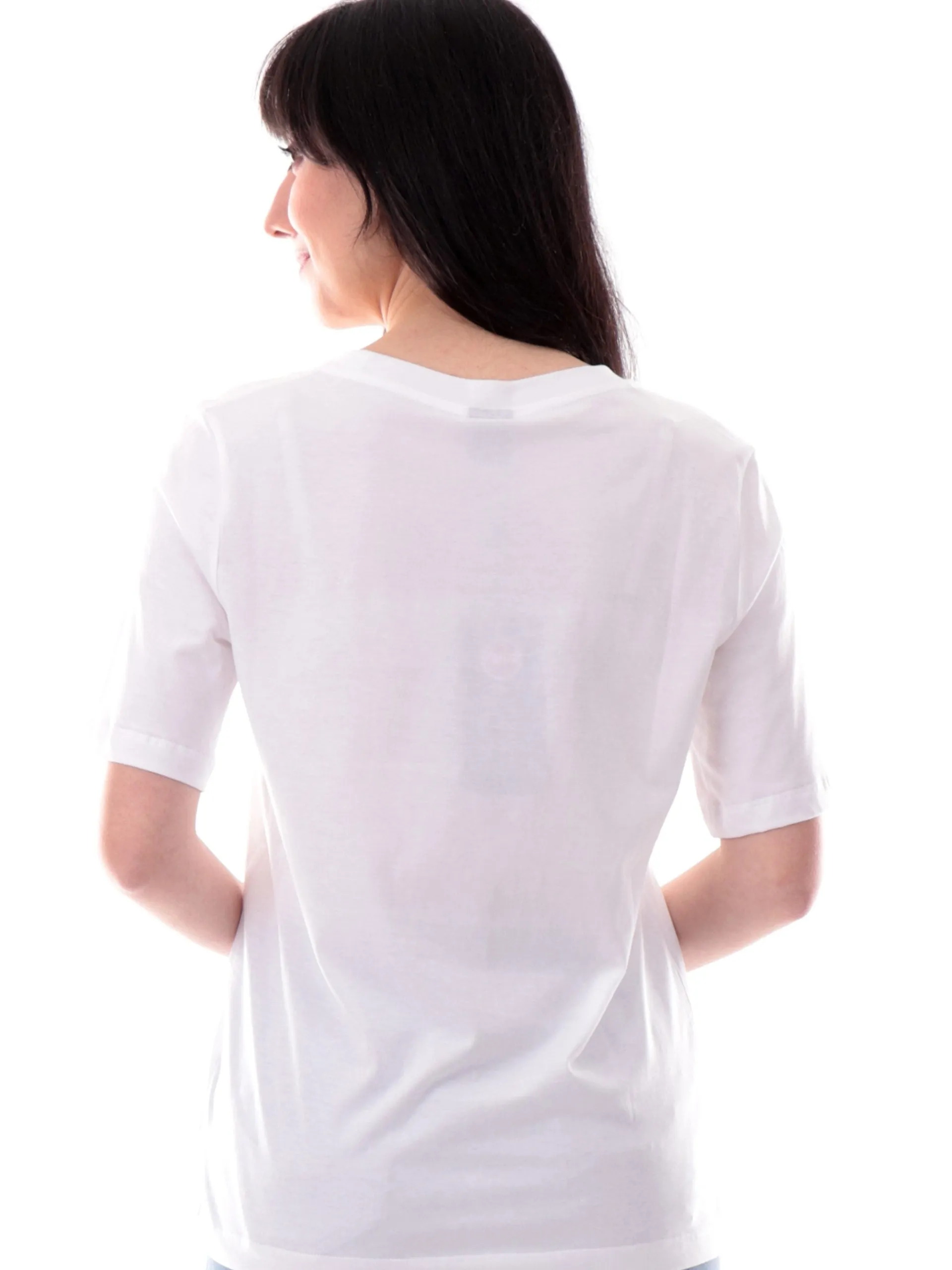 COLMAR T-Shirt*Maglia bianca da donna comfort fit 86586SH01