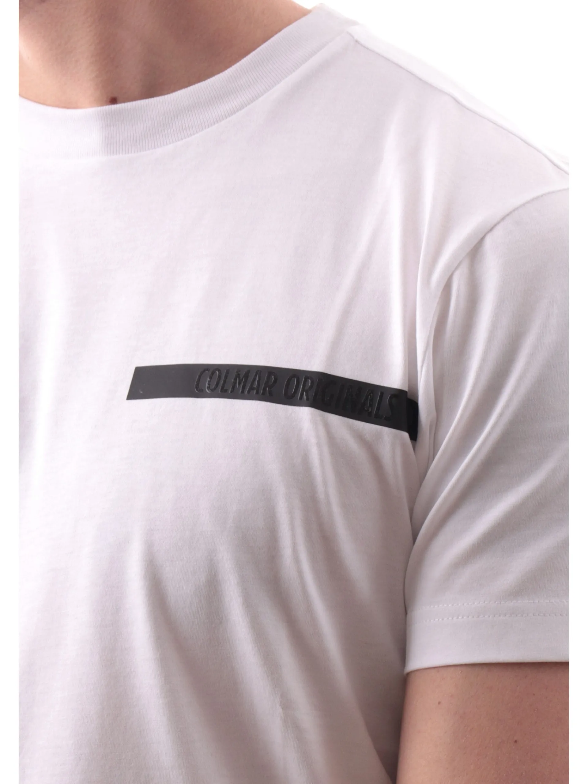 COLMAR T-Shirt*Maglia bianca da uomo girocollo logo lato cuore 75236SH