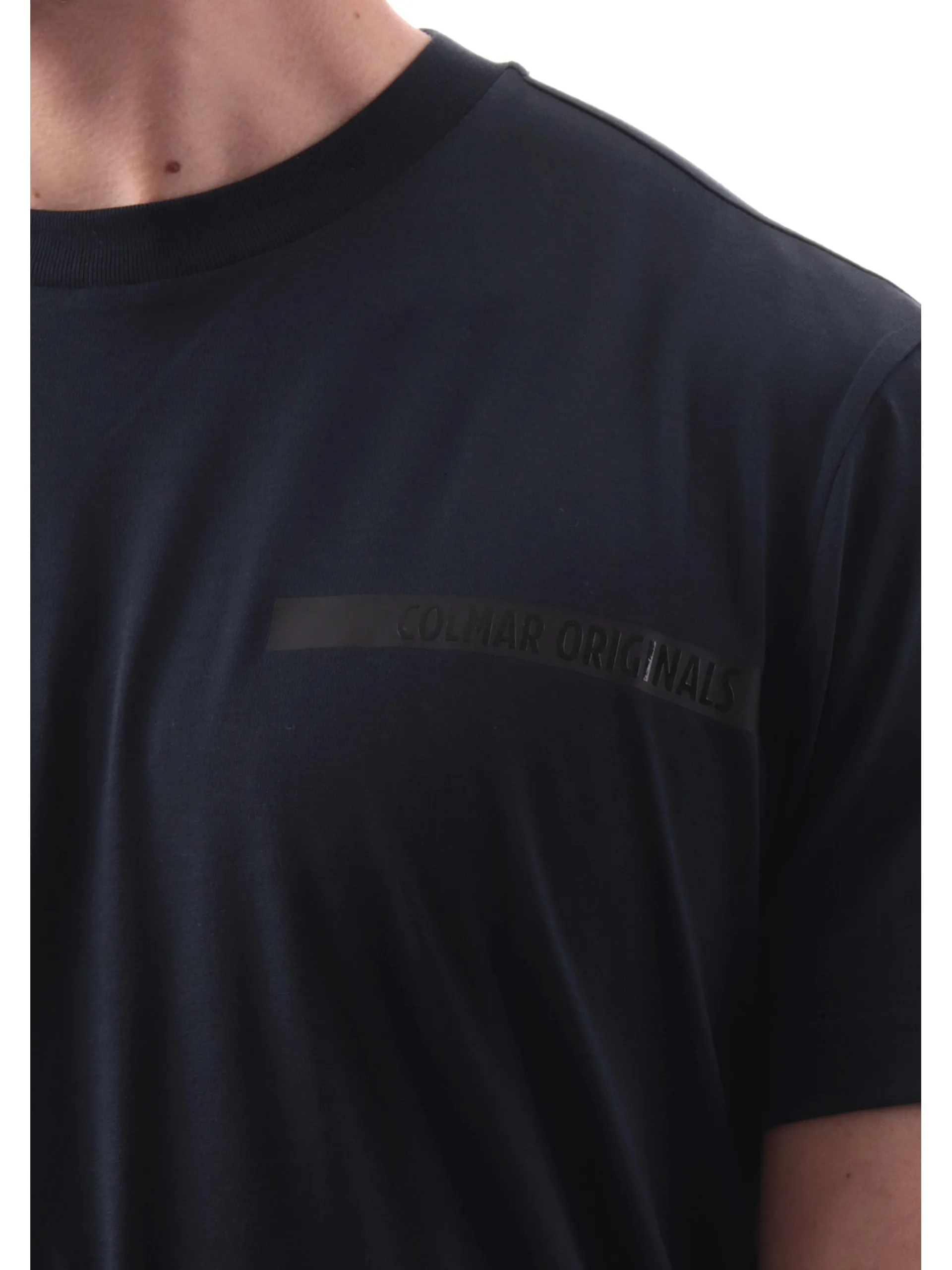 COLMAR T-Shirt*Maglia blu da uomo girocollo logo lato cuore 75236SH