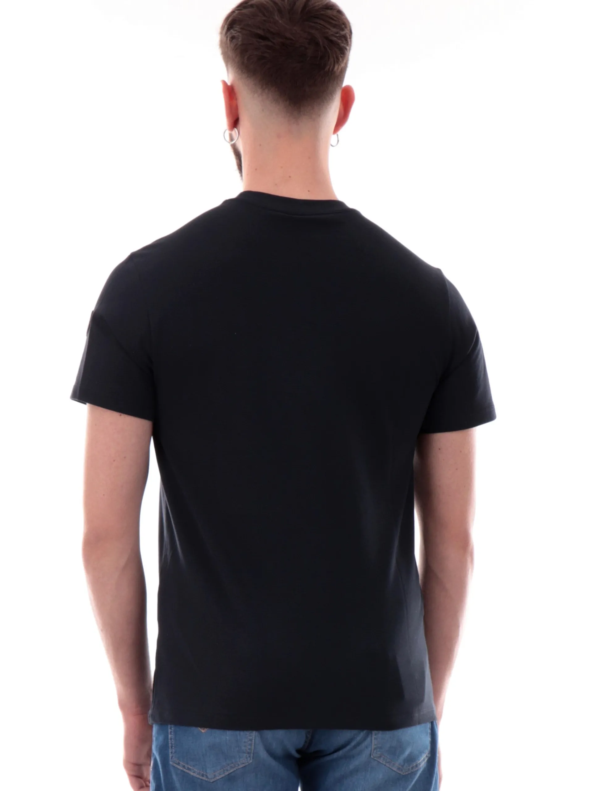 COLMAR T-Shirt*Maglia blu navy girocollo da uomo con patch gommato 75207XH