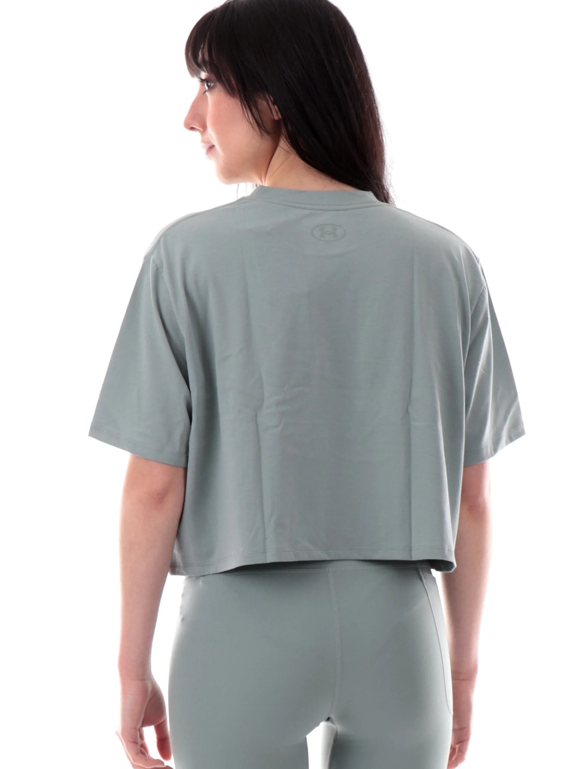 UNDER ARMOUR T-Shirt*Maglia crop verde da donna vestibilità morbida 13897210