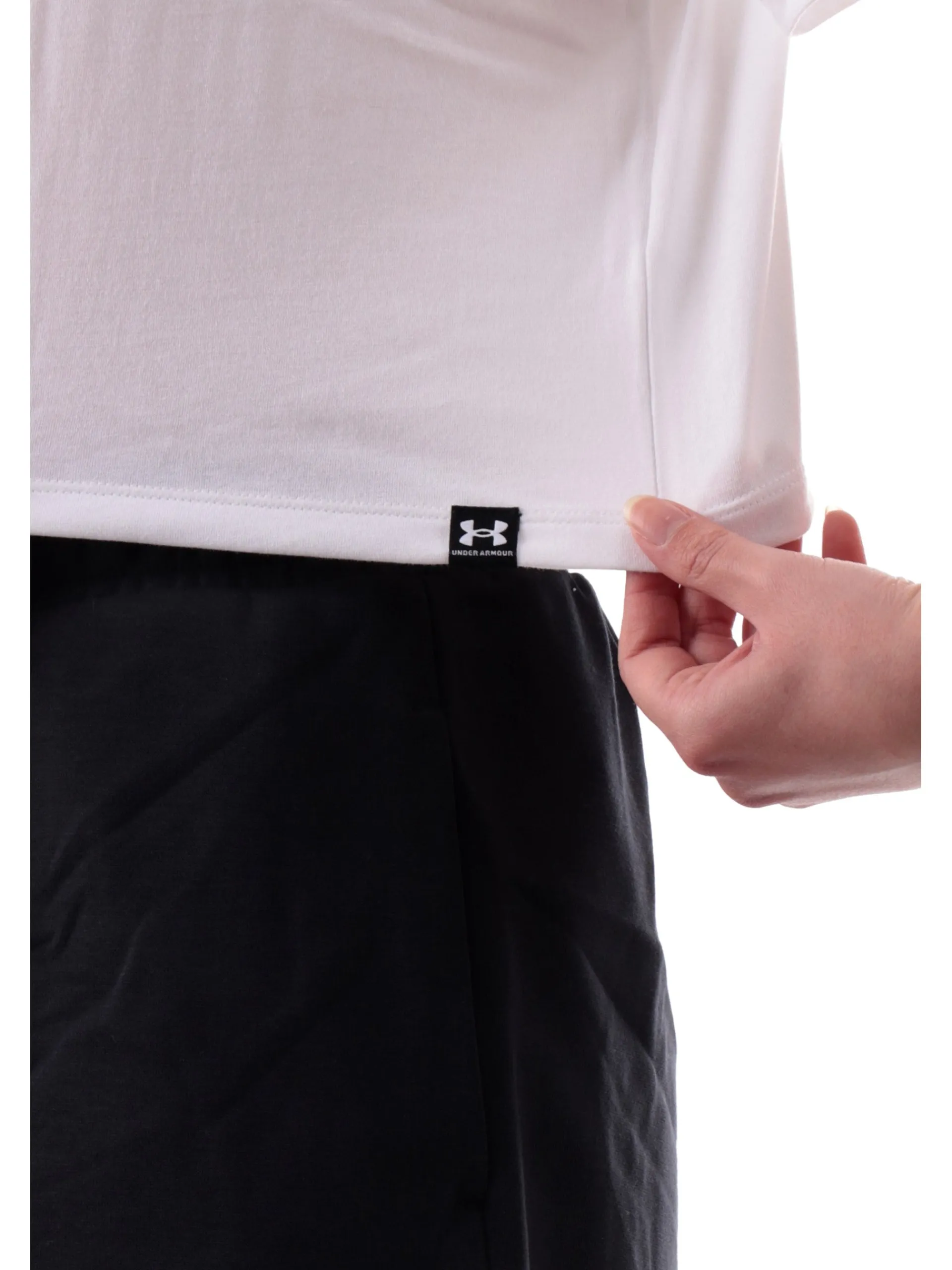 UNDER ARMOUR T-Shirt*Maglia crop bianca da donna vestibilità morbida 13897210