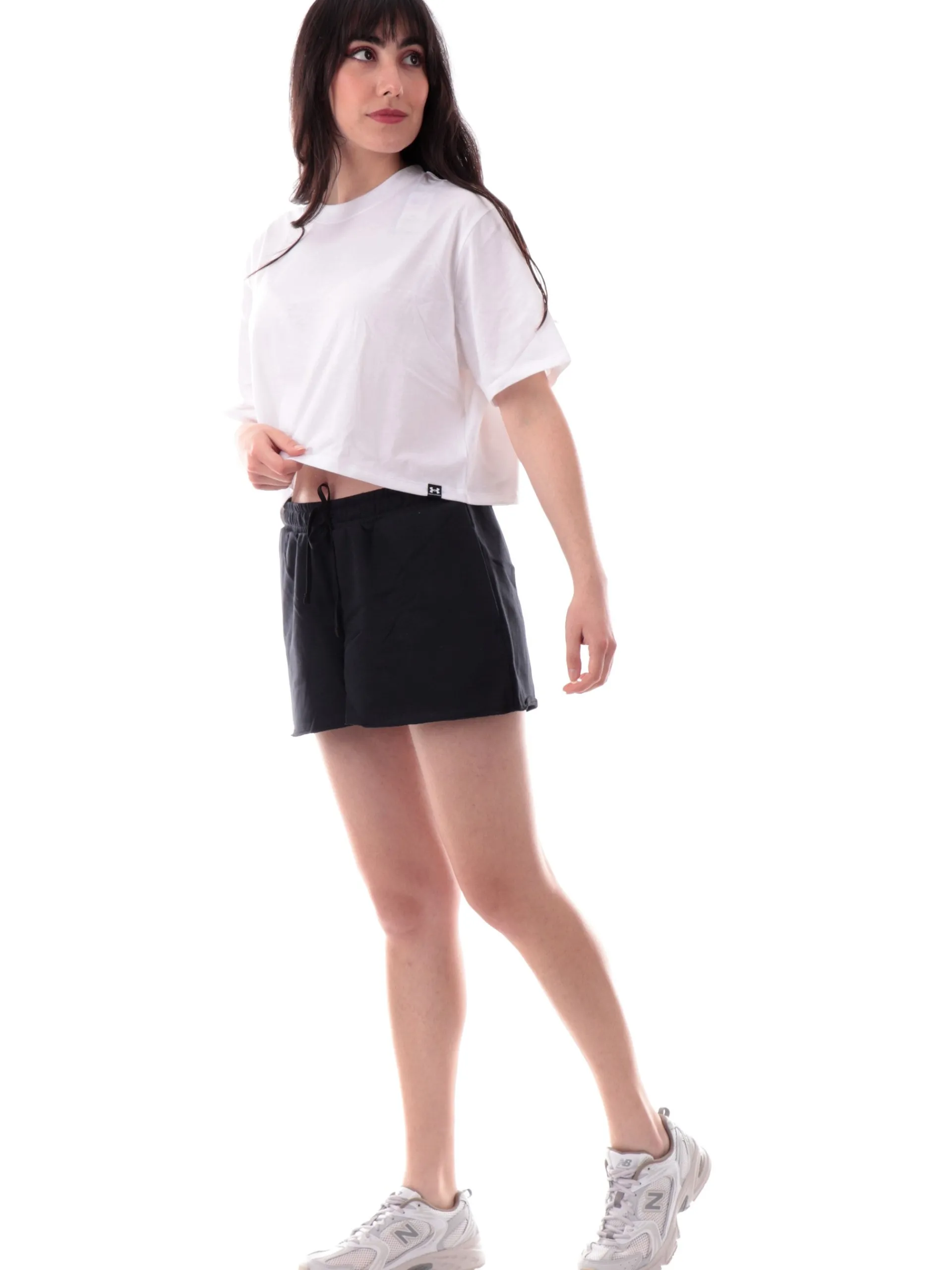 UNDER ARMOUR T-Shirt*Maglia crop bianca da donna vestibilità morbida 13897210