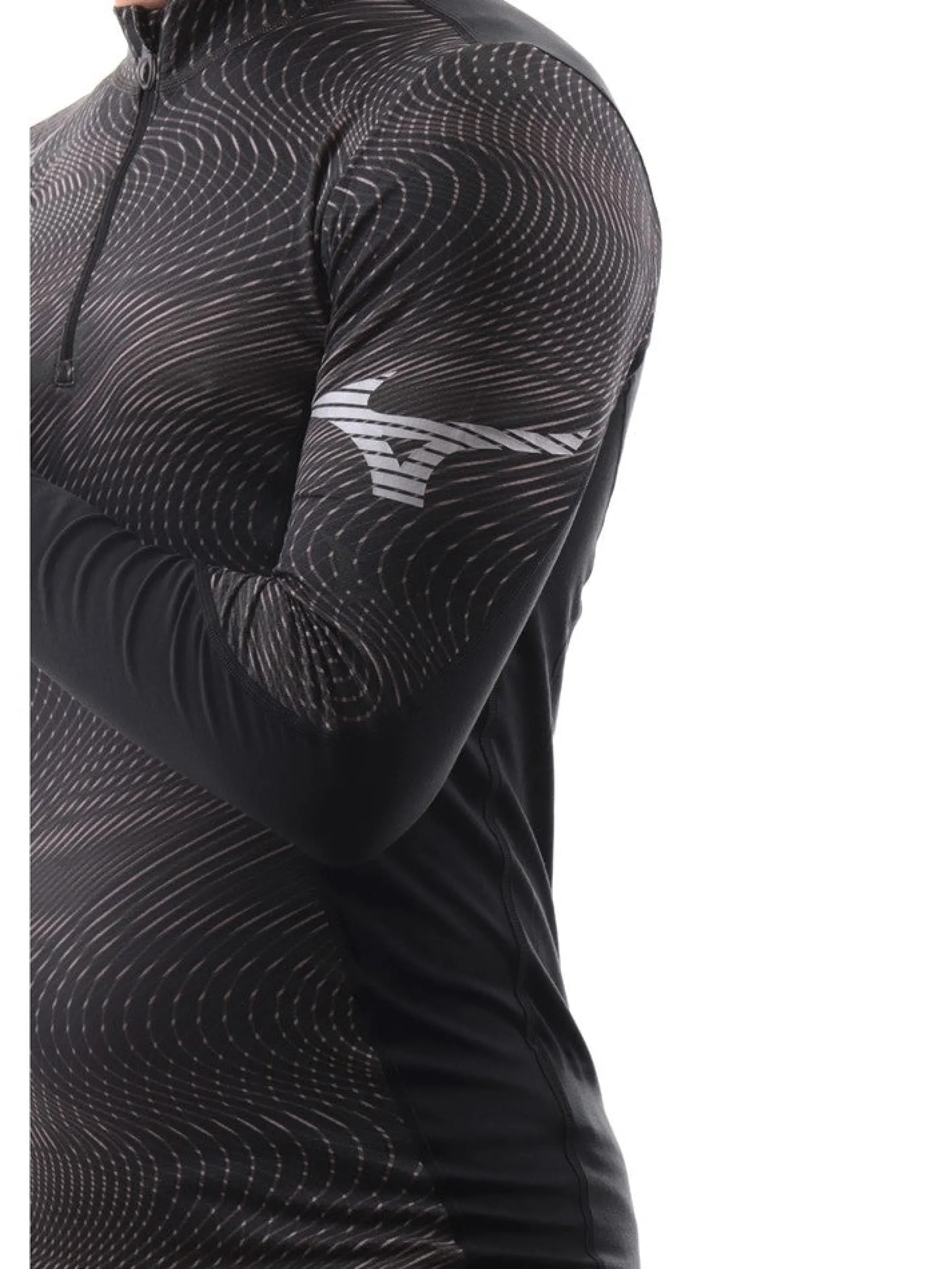 MIZUNO Abbigliamento*Maglia da neve nera da uomo Bt Virtual Body G3 H/Z Shirt A2GA1501