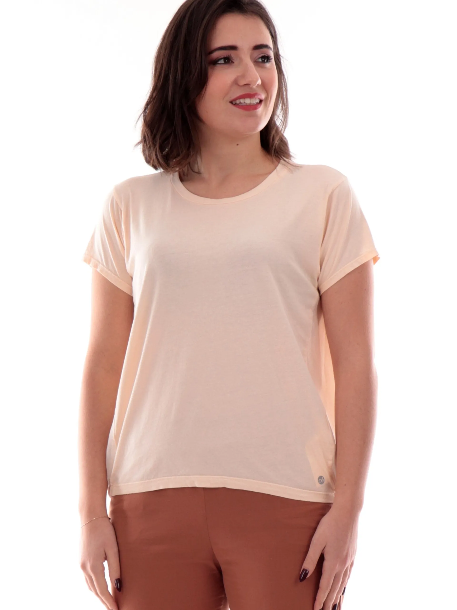 DEHA Maglie*Maglia rosa da donna doppio tessuto D2217237303