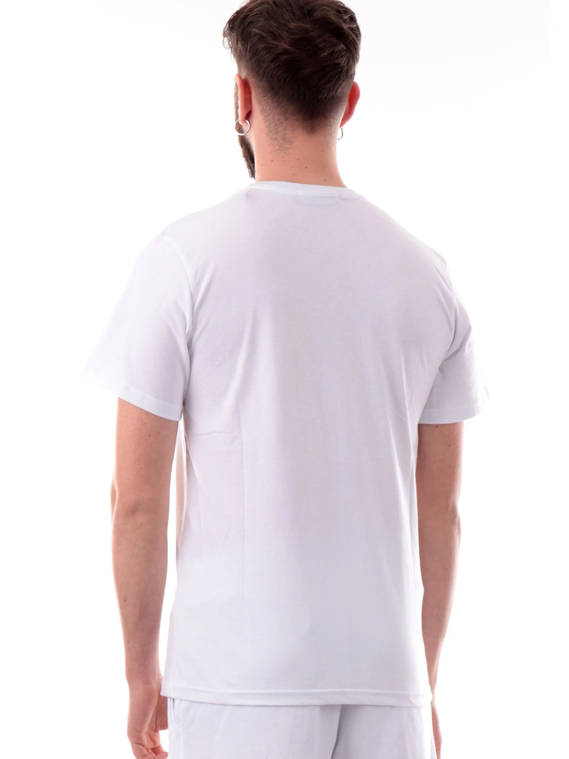 DS2 T-Shirt*Maglia bianca da uomo maxi logo nero SS25240