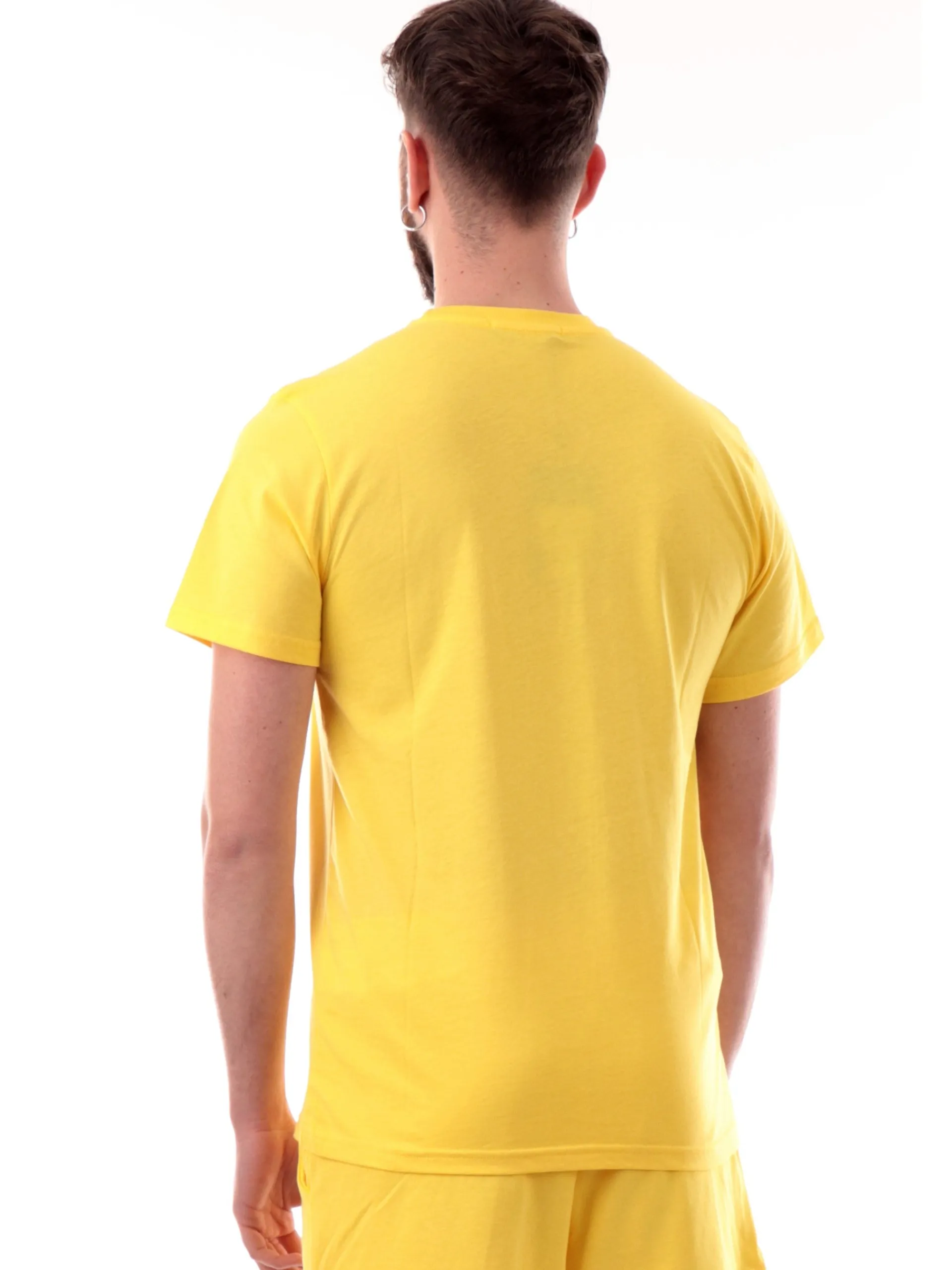 DS2 T-Shirt*Maglia gialla da uomo maxi logo nero SS25240