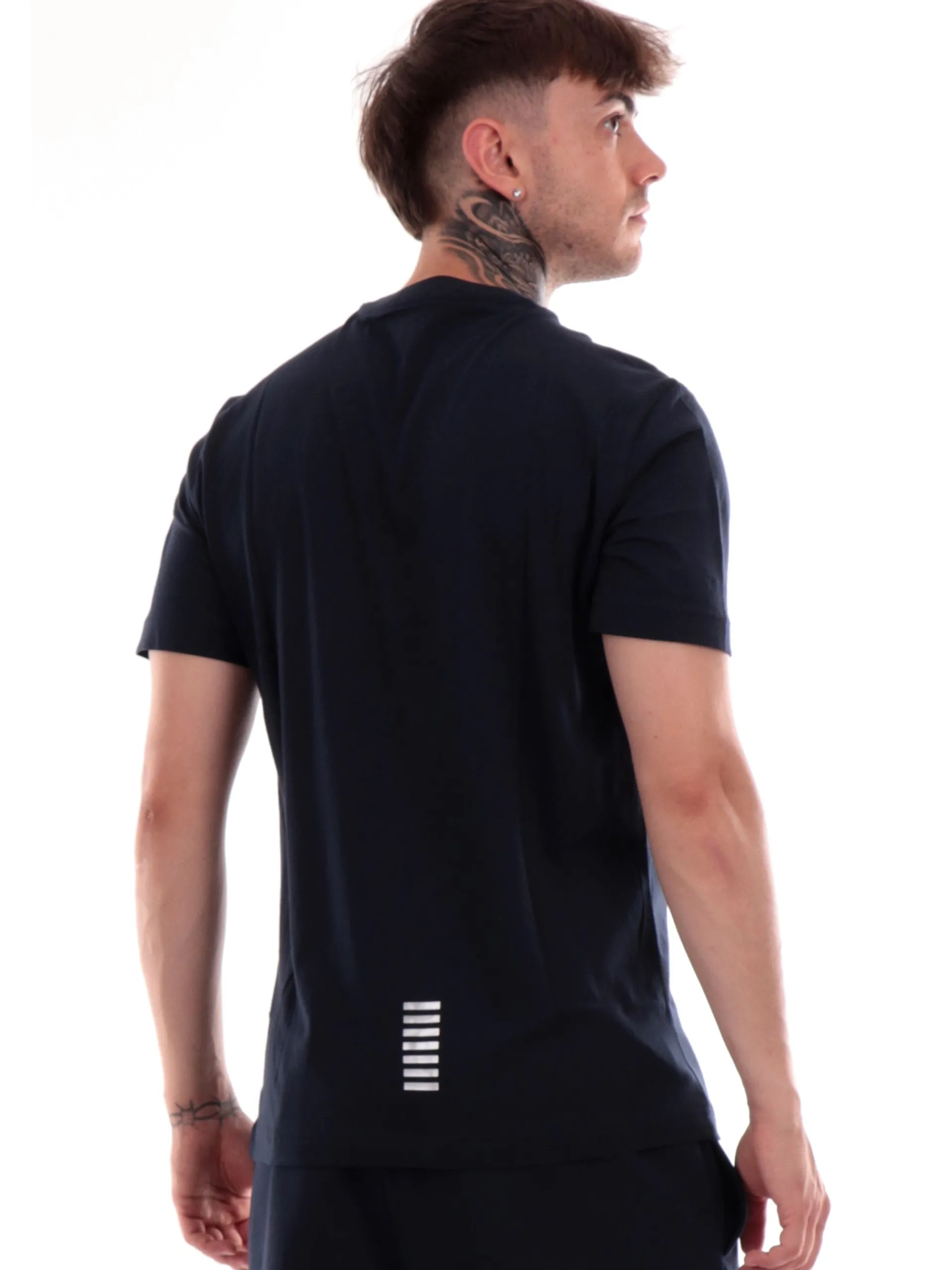EMPORIO ARMANI 7 T-Shirt*Maglia Emporio Armani blu da uomo con logo 8NPT25JVPZ