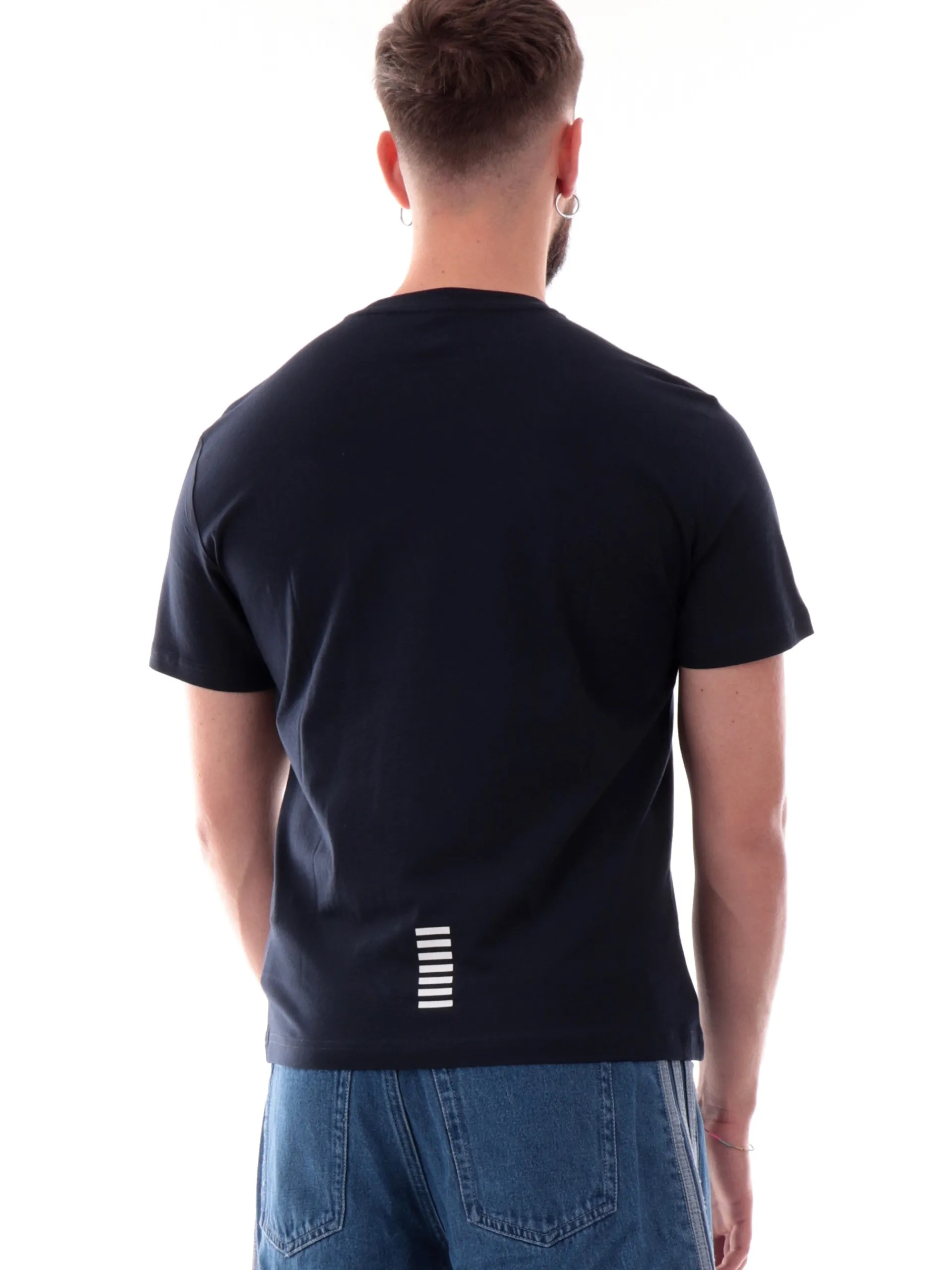 EMPORIO ARMANI 7 T-Shirt*Maglia Emporio Armani EA7 blu da uomo con logo 8NPT25JVPZ