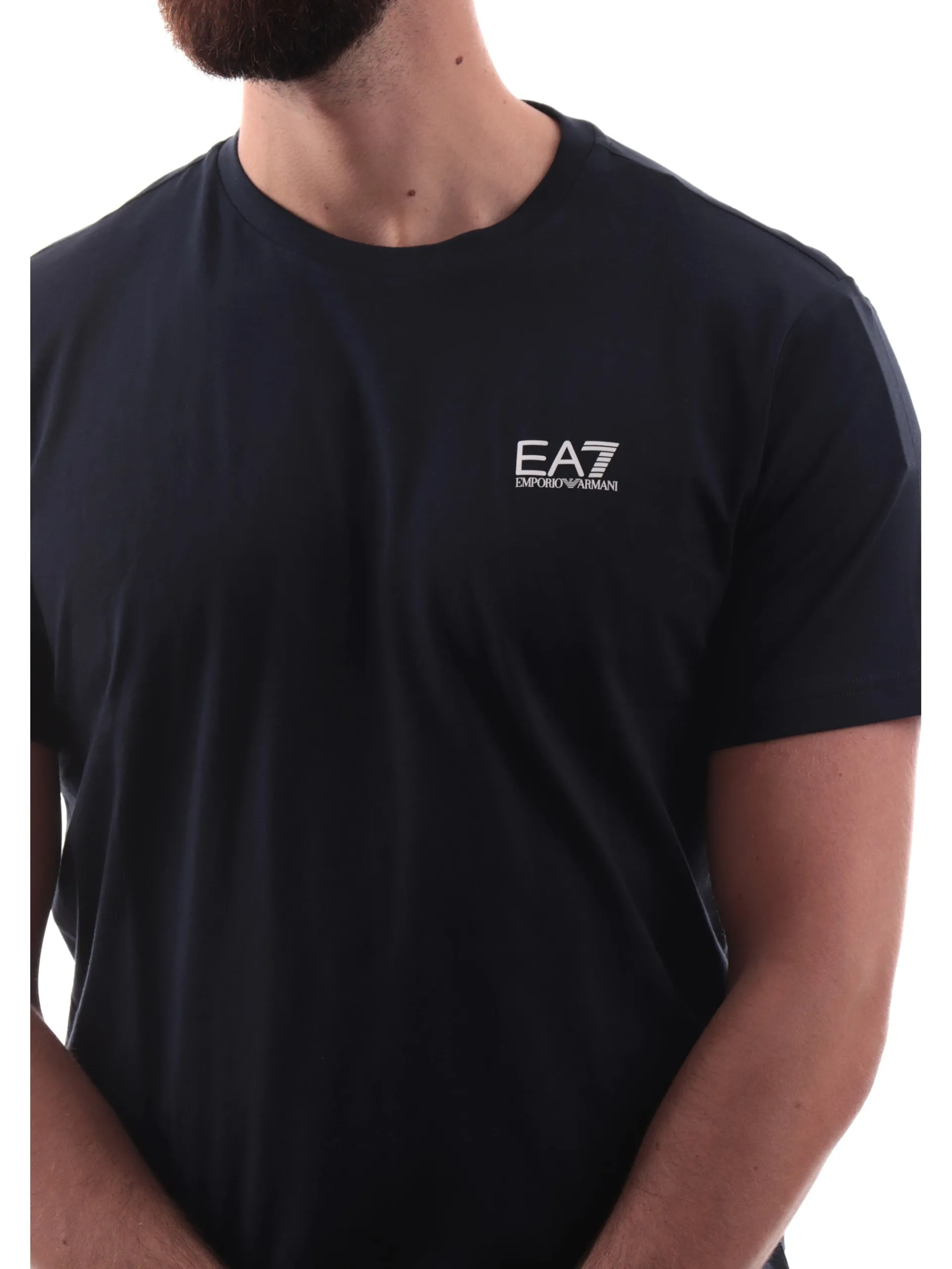 EMPORIO ARMANI 7 T-Shirt*Maglia Emporio Armani EA7 blu da uomo con logo 8NPT25JVPZ