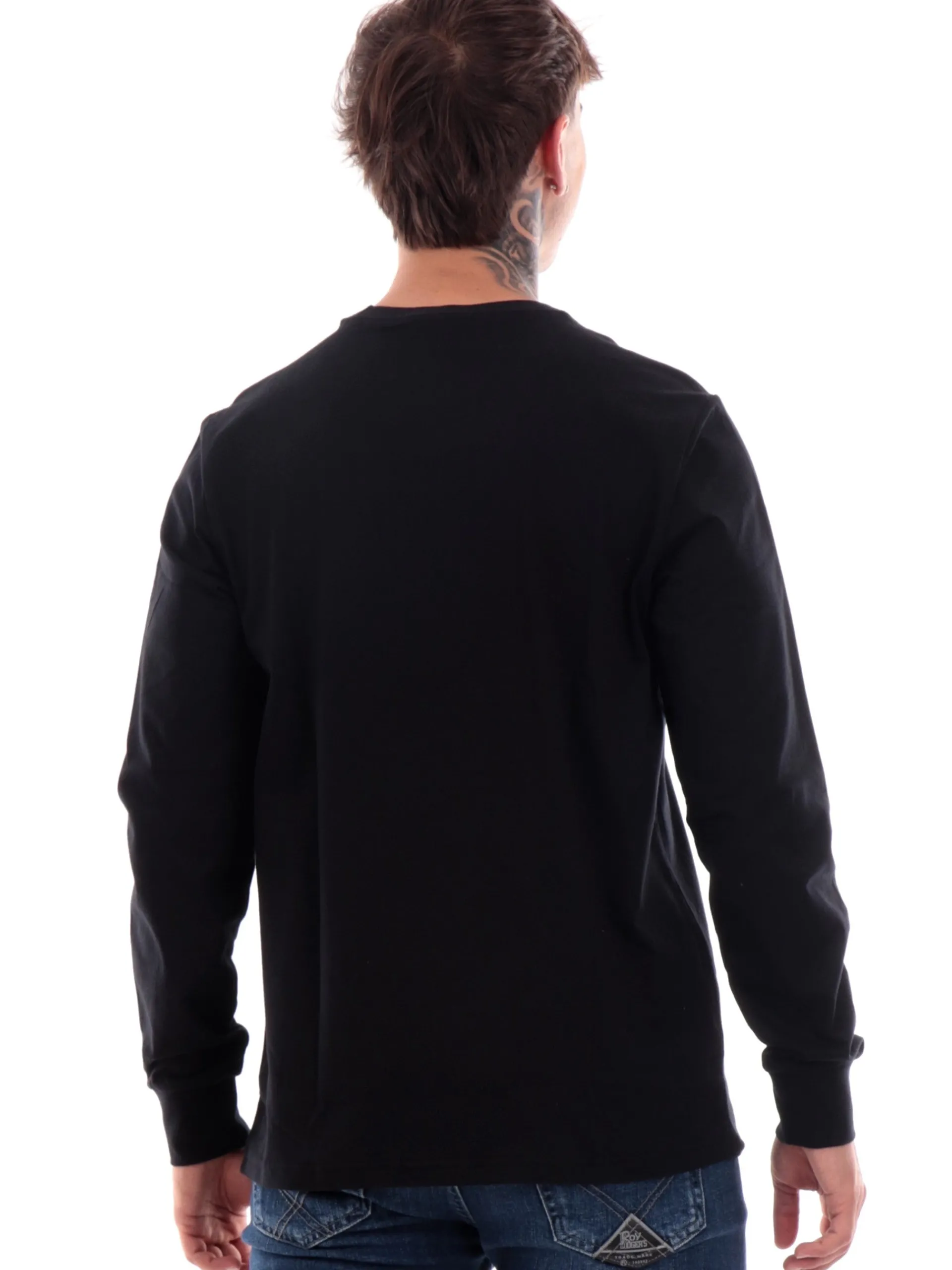 FRED PERRY T-Shirt*Maglia nera da uomo logo ricamato M8700