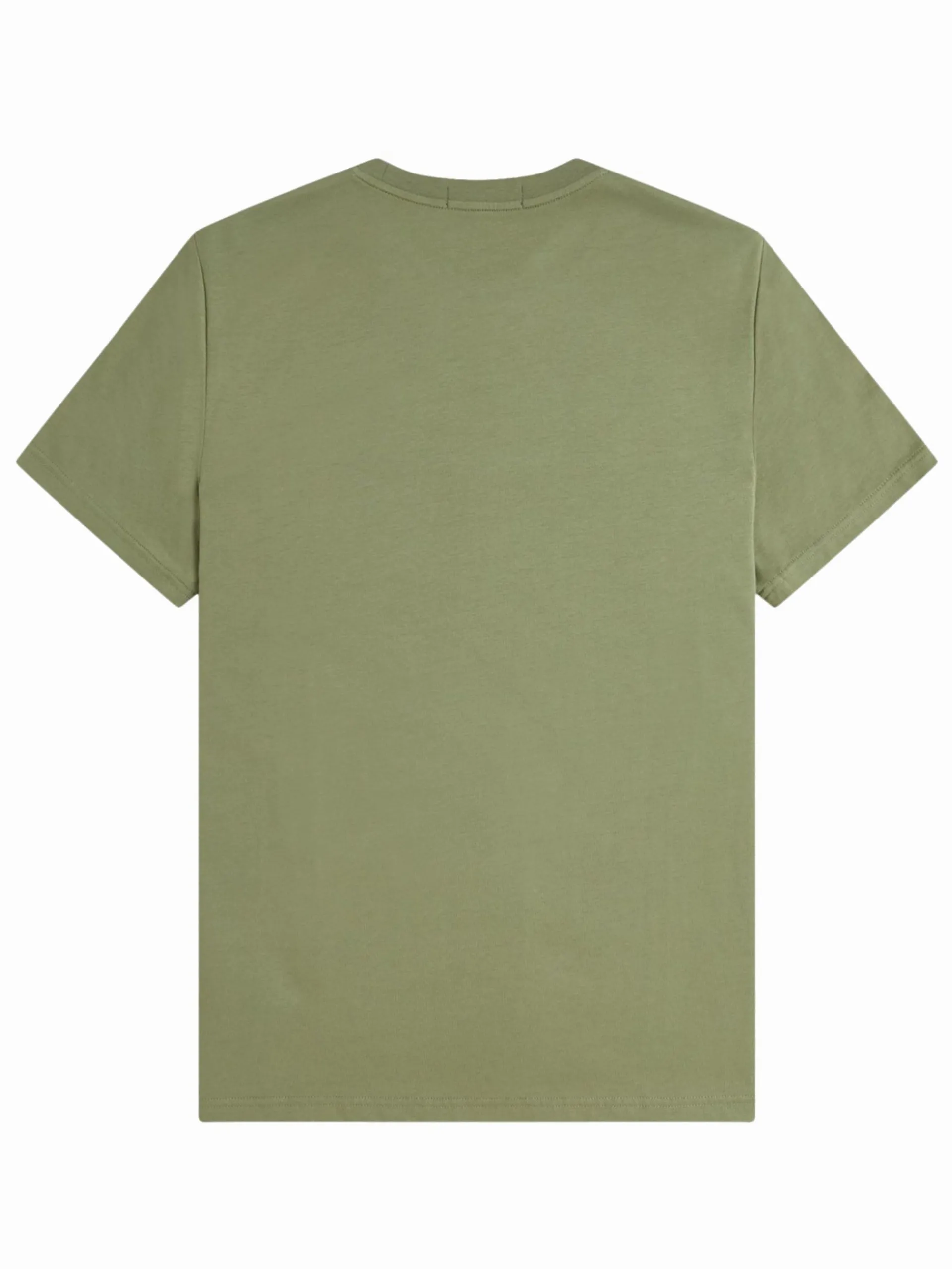 FRED PERRY T-Shirt*Maglia verde da uomo con logo ricamato M4580