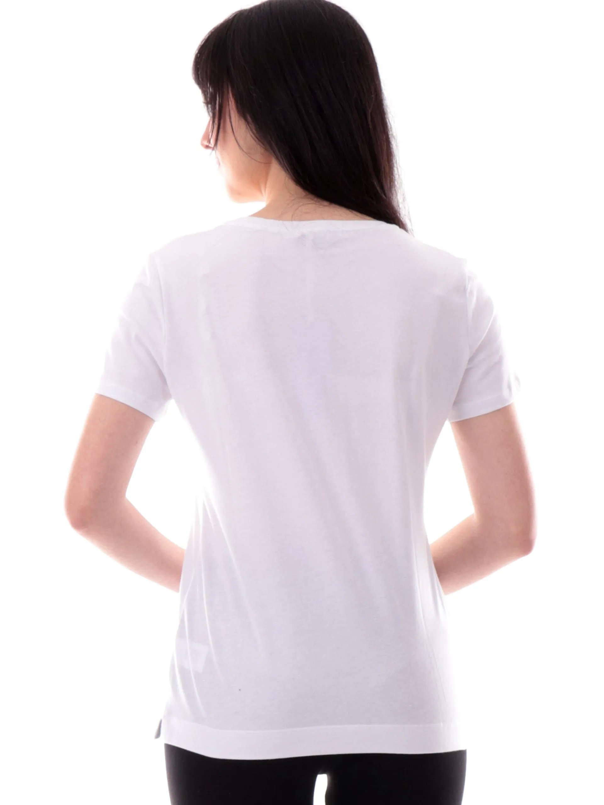 FREDDY T-Shirt*Maglia bianca girocollo da donna stampa oro S25WTRT2