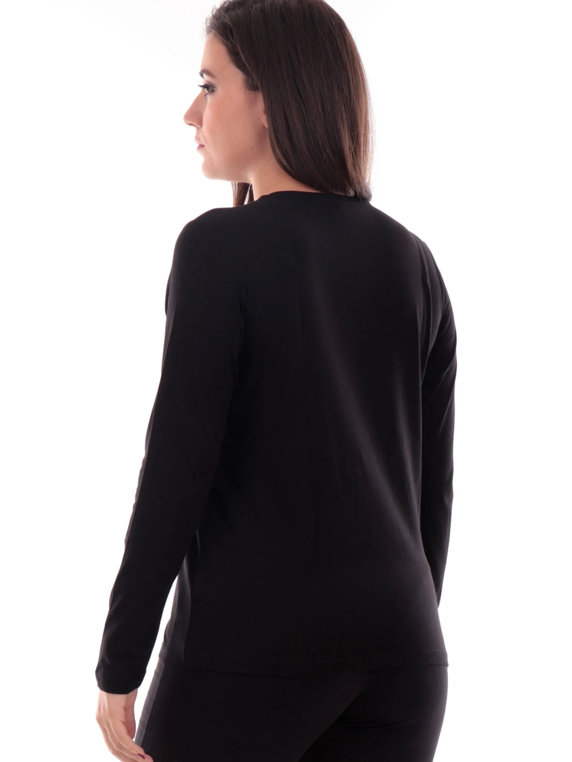 FREDDY T-Shirt*Maglia nera da donna con strass F4WCXT3