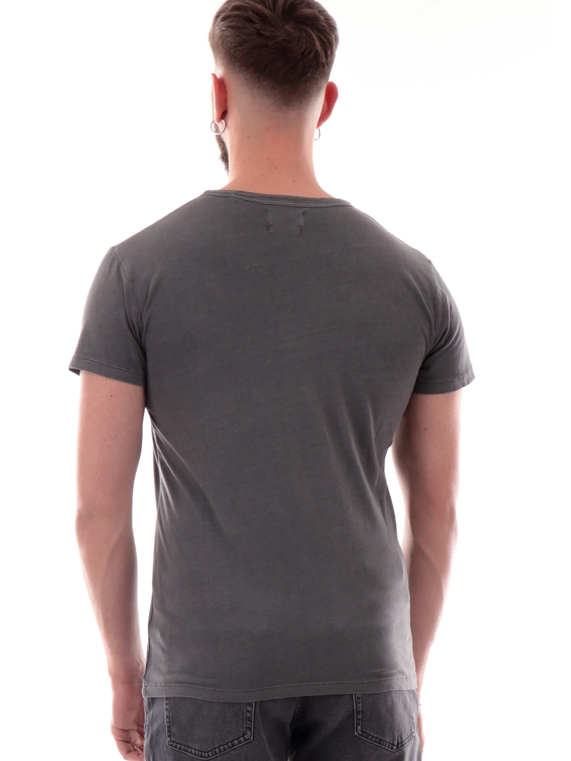 IMPURE T-Shirt*Maglia grigia scollo a V da uomo Chester LESTER