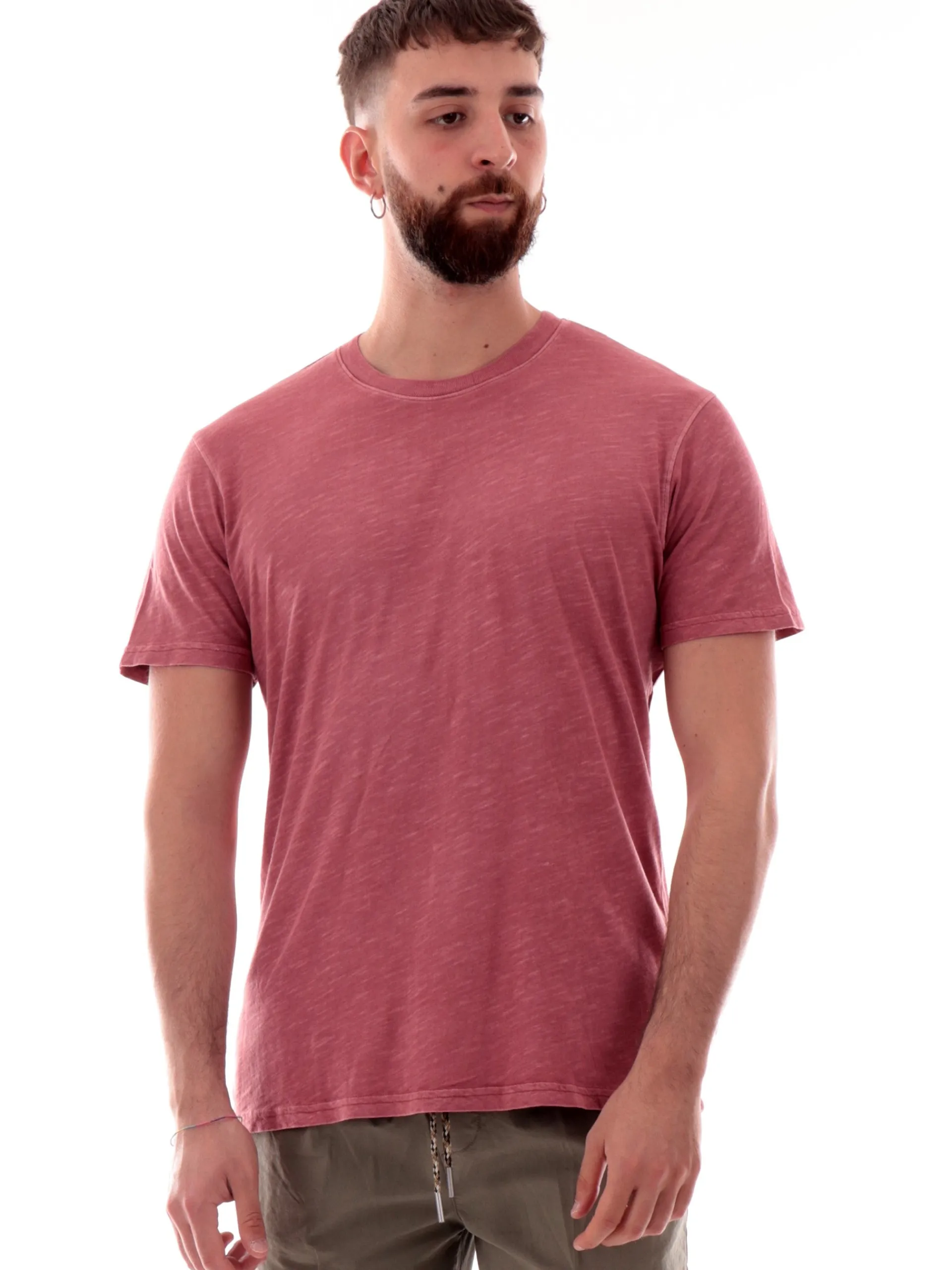 IMPURE T-Shirt*Maglia rossa girocollo da uomo cotone jersey JOSHUA