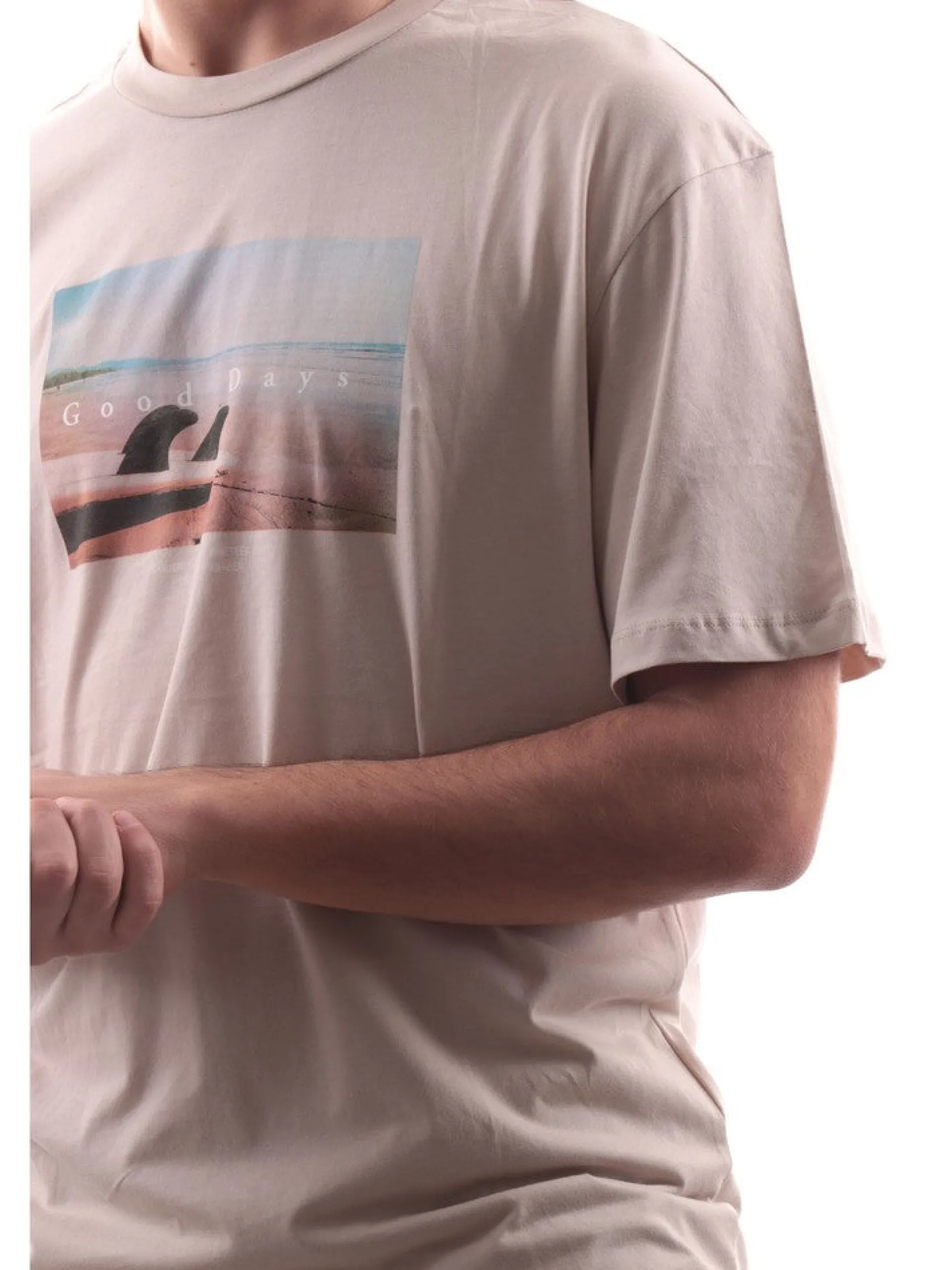 JACK&JONES T-Shirt*Maglia Jack and Jones beige da uomo con grafica 12227781