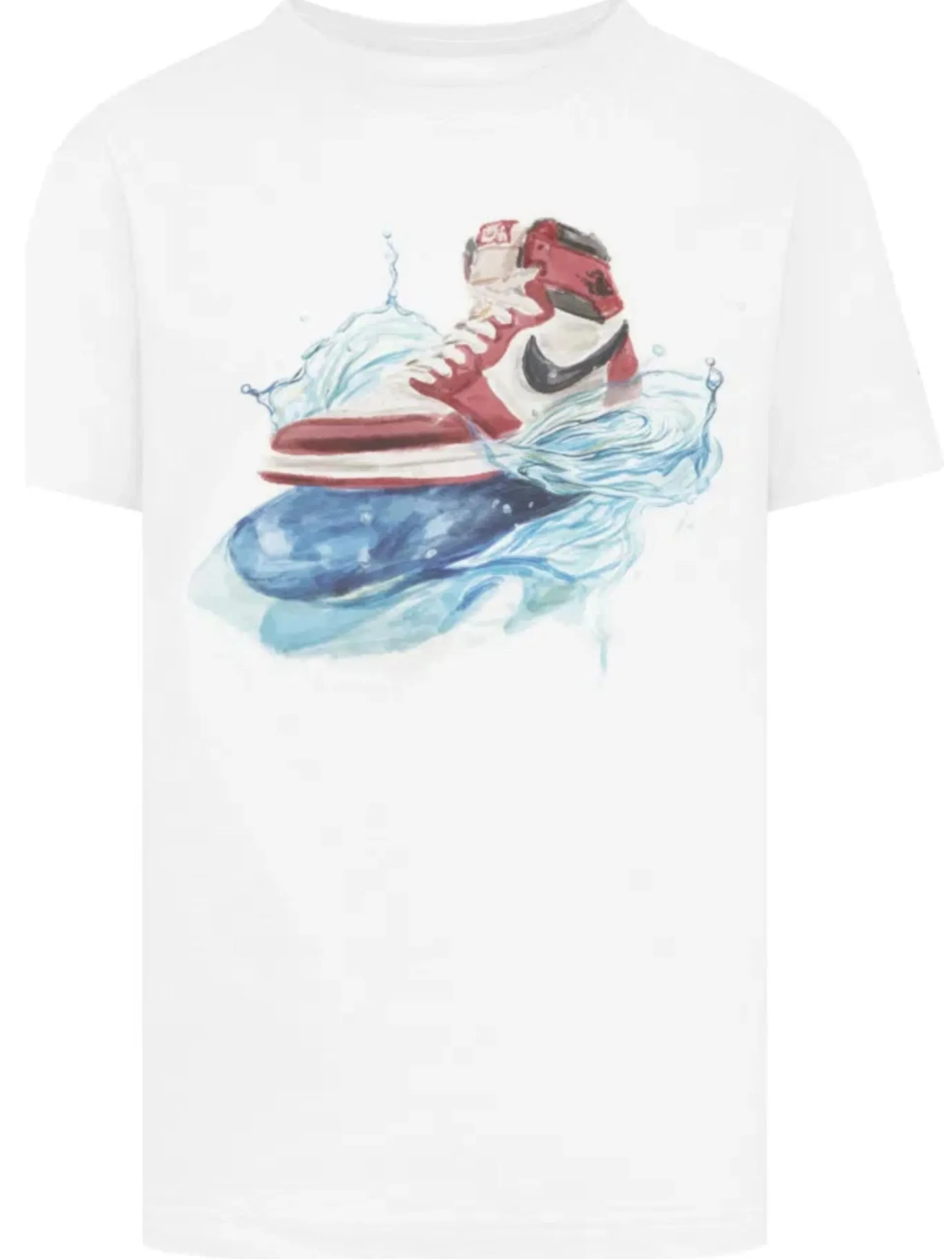 NIKE JORDAN T-Shirt*Maglia Jordan bianca da bambino maxi stampa Jordan Wave 95F043