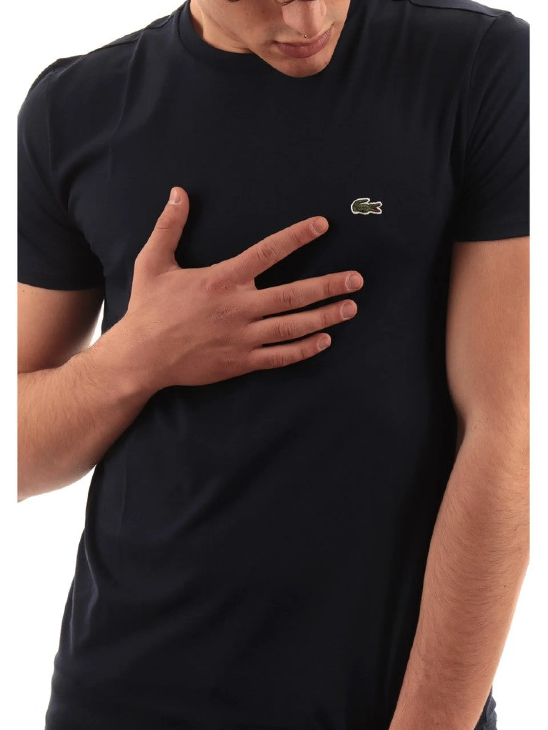 LACOSTE T-Shirt*Maglia blu marine da uomo TH6709