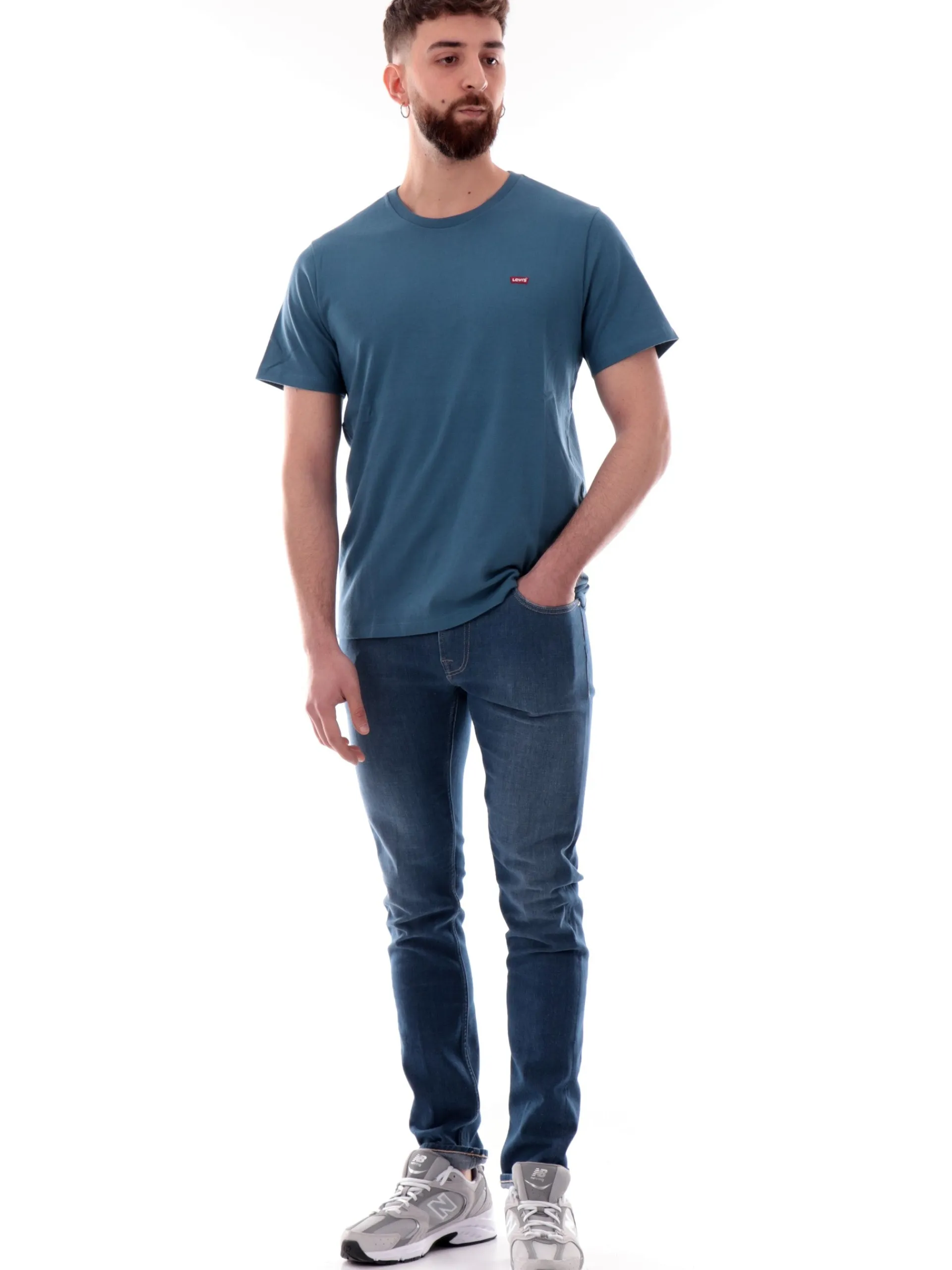 LEVIS T-Shirt*Maglia celeste da uomo Original 5660502
