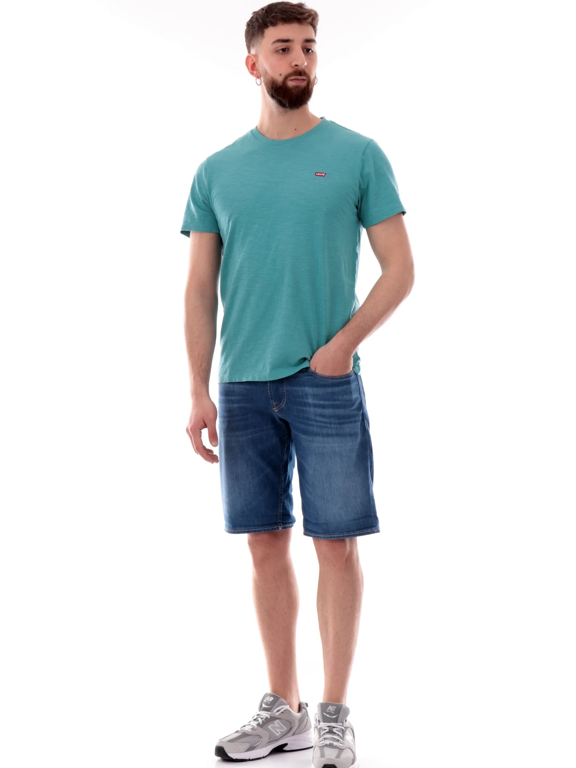 LEVIS T-Shirt*Maglia verde acqua da uomo Original 5660502