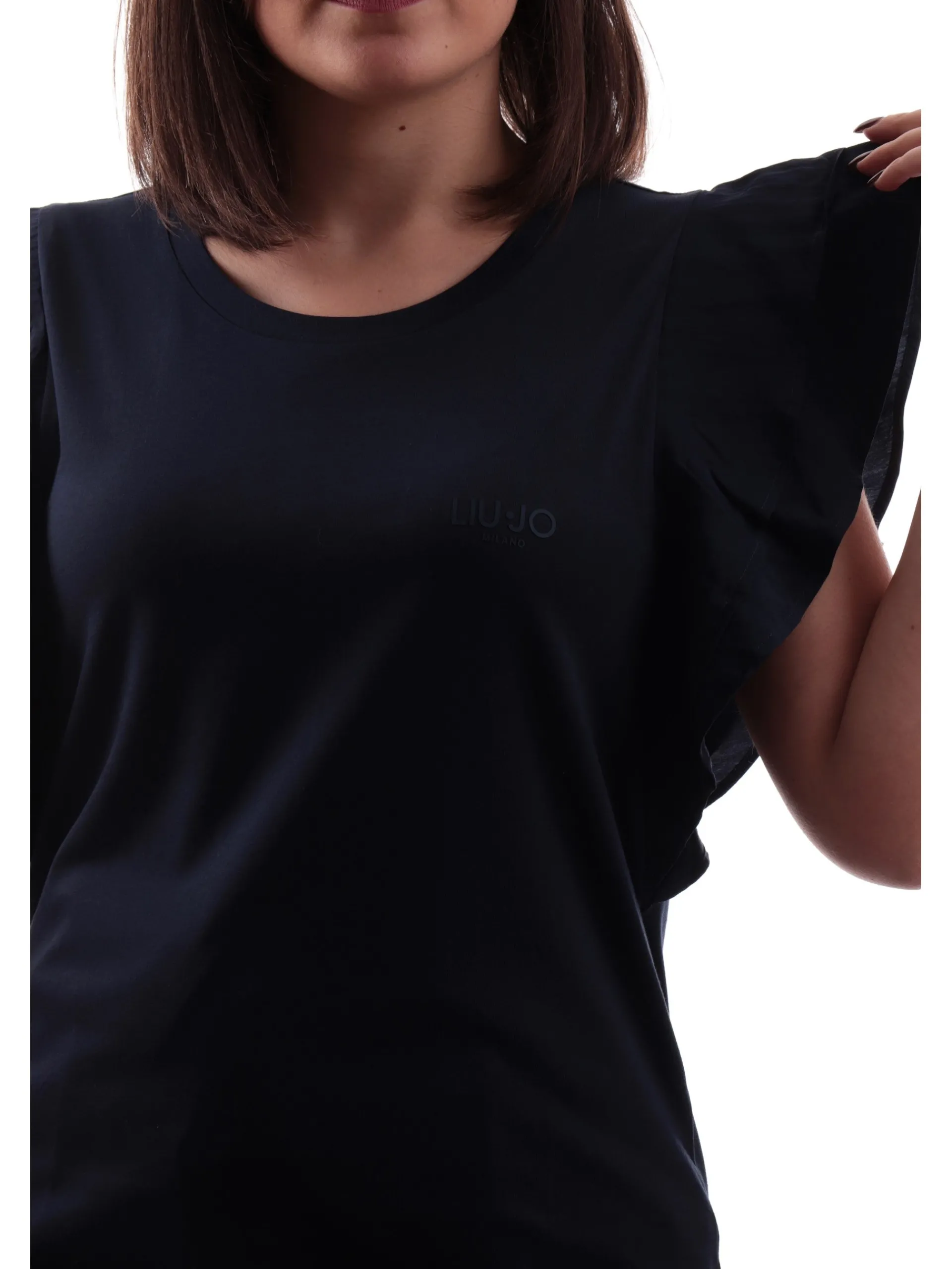 LIU JO SPORT T-Shirt*Maglia Liu Jo blu da donna con voilant TA5178J590493922