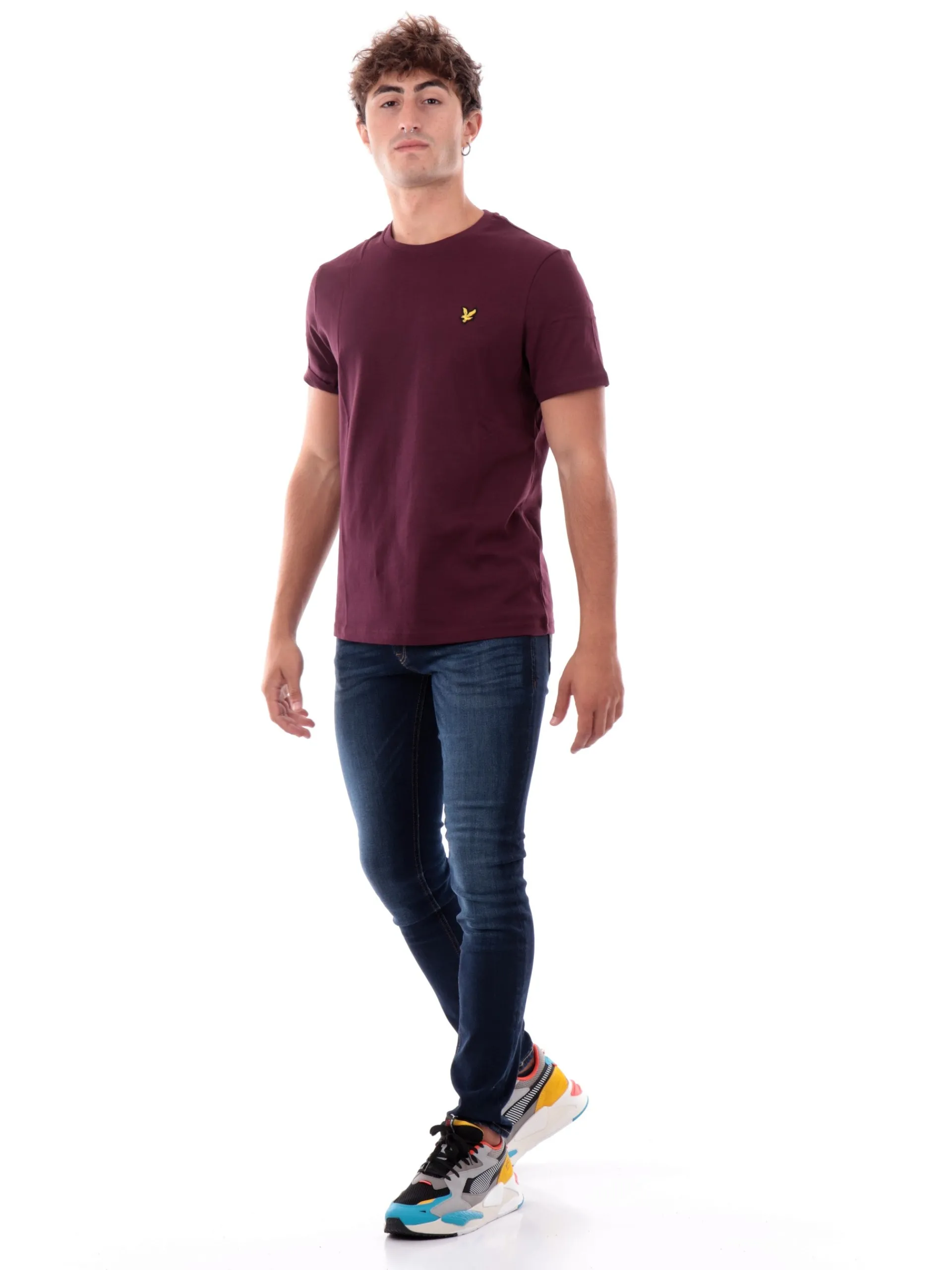 LYLE & SCOTT T-Shirt*Maglia bordeuax da uomo TS400VOG