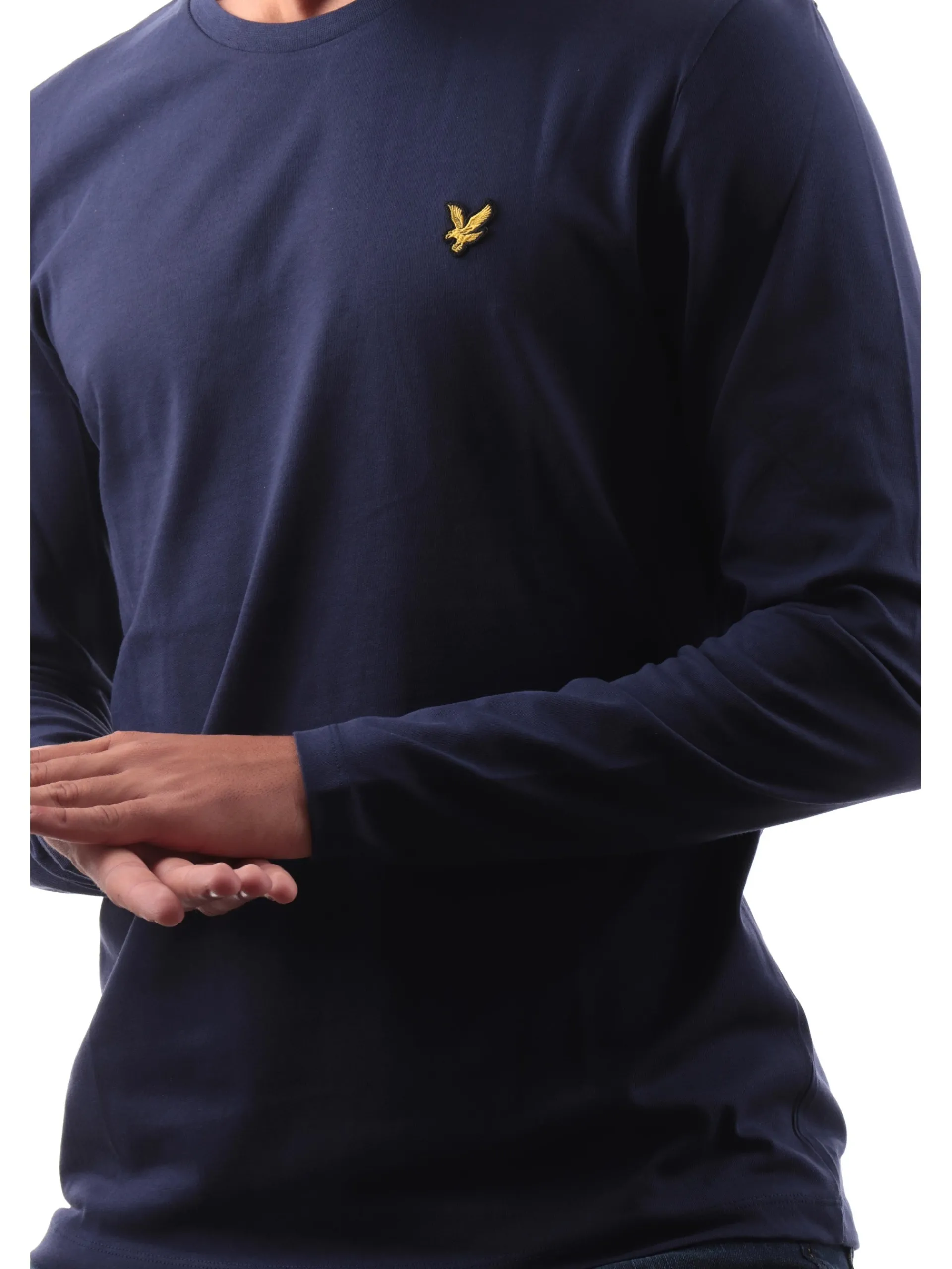 LYLE & SCOTT T-Shirt*Maglia da uomo blu a maniche lunghe