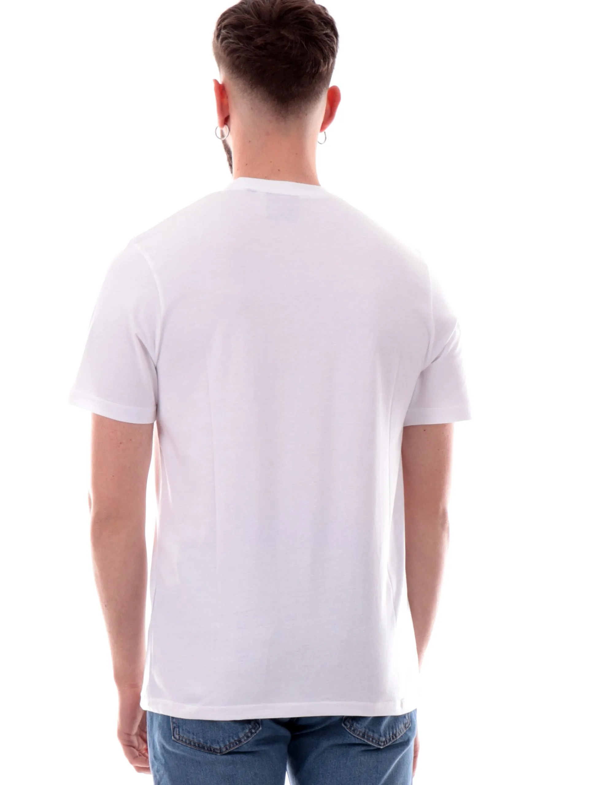 LYLE & SCOTT T-Shirt*Maglia Lyle Scott bianca Superfine da uomo patch Lyle Scott ricamato TS2255TON