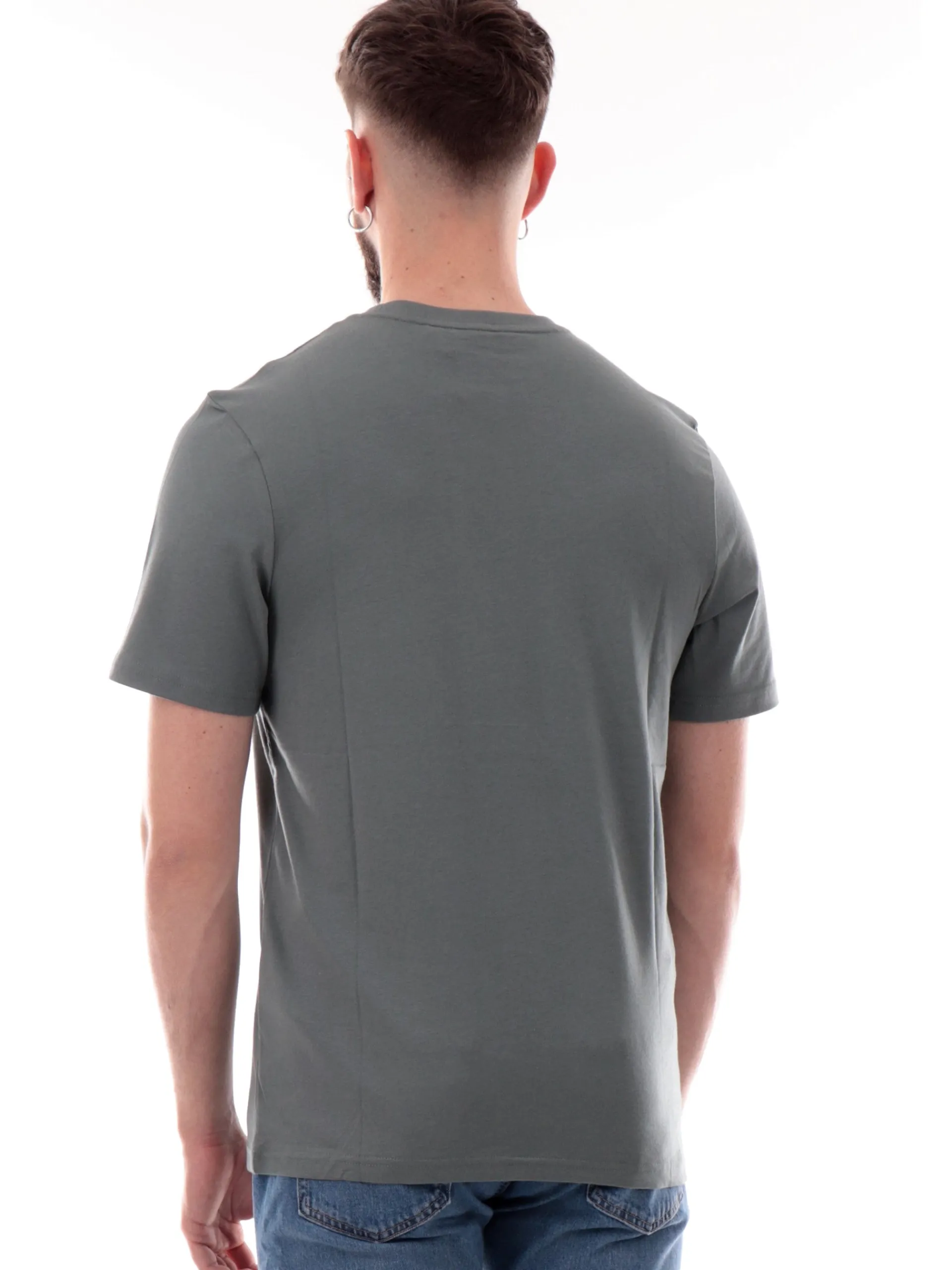 LYLE & SCOTT T-Shirt*Maglia Lyle Scott verde da uomo patch Lyle Scott Plain TS400VOG