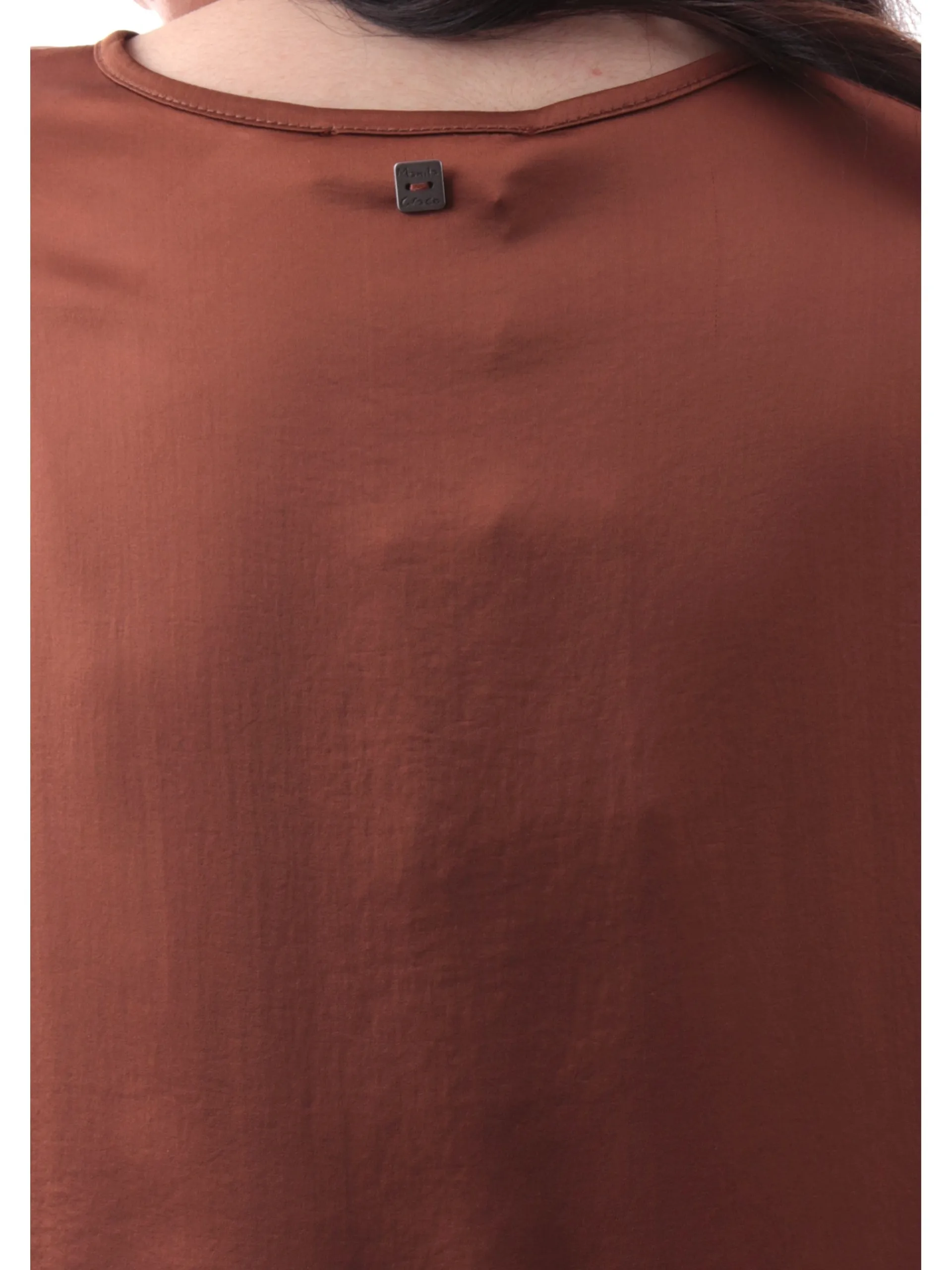 MANILA GRACE Maglie*Maglia Marrone raso satin C037VUMD489