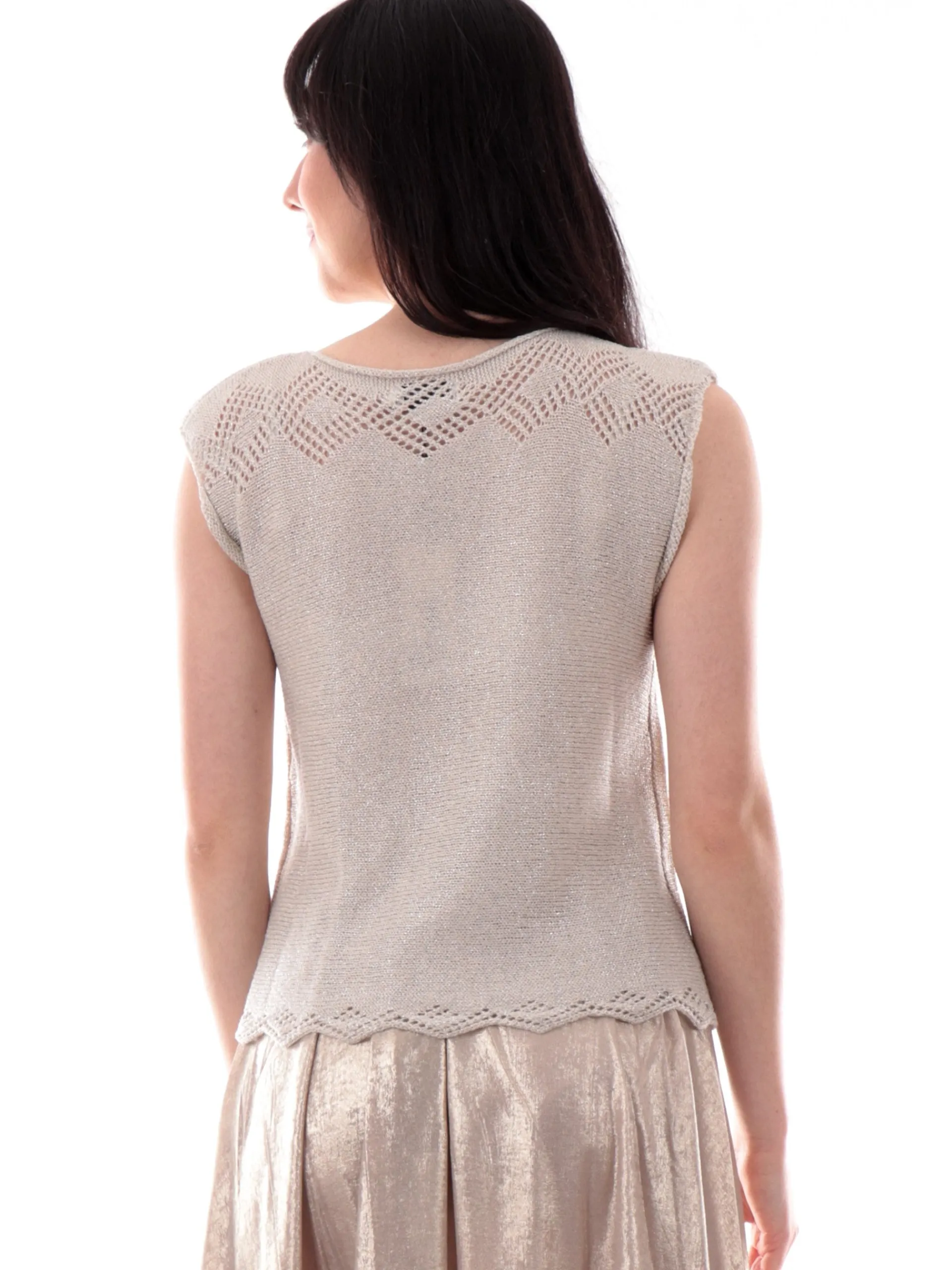 MOLLYBRACKEN Maglie*Maglia Molly Bracken beige oro LA1732DPOFFW